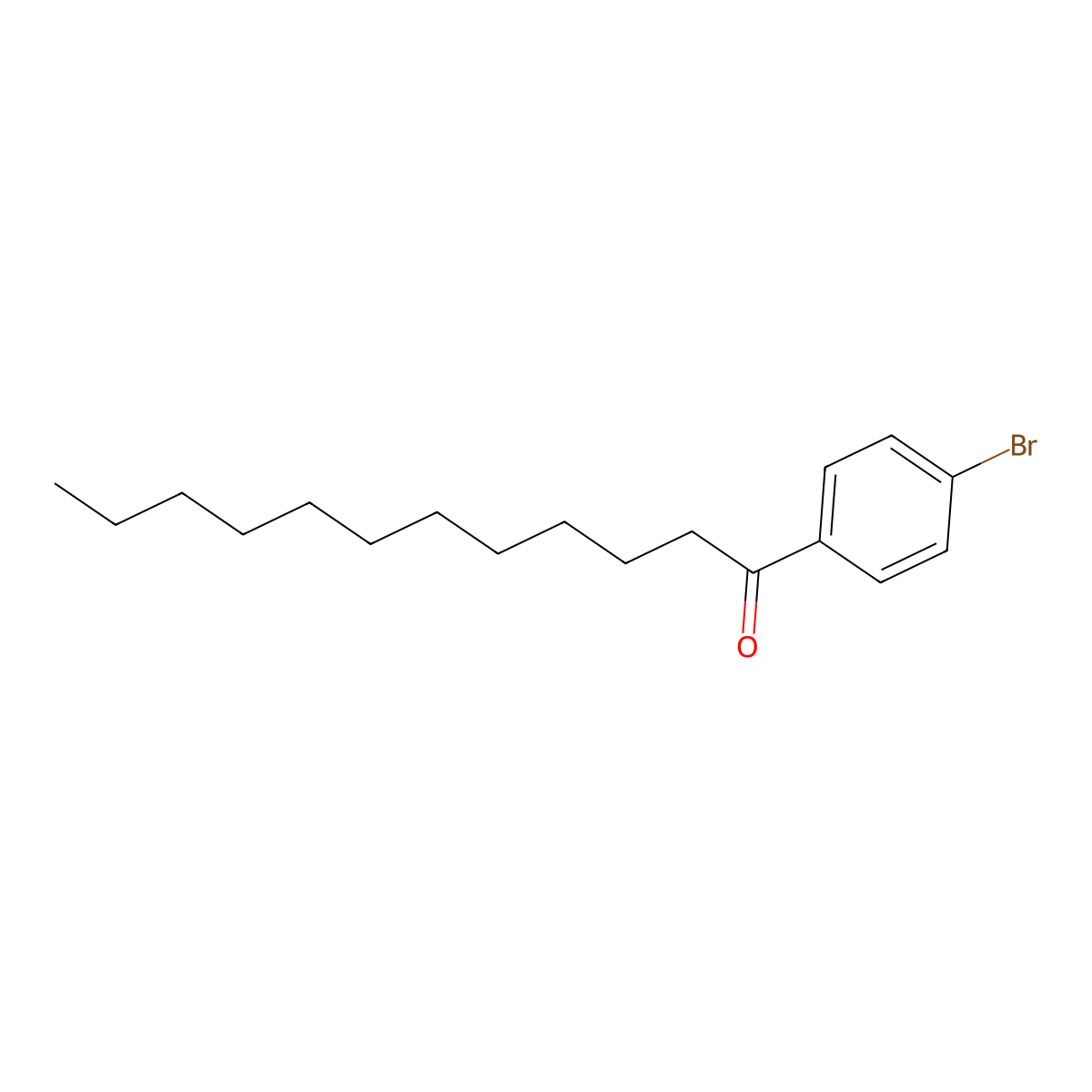 1-(4-Bromophenyl)dodecan-1-one molecular structure, CAS 231606-35-2
