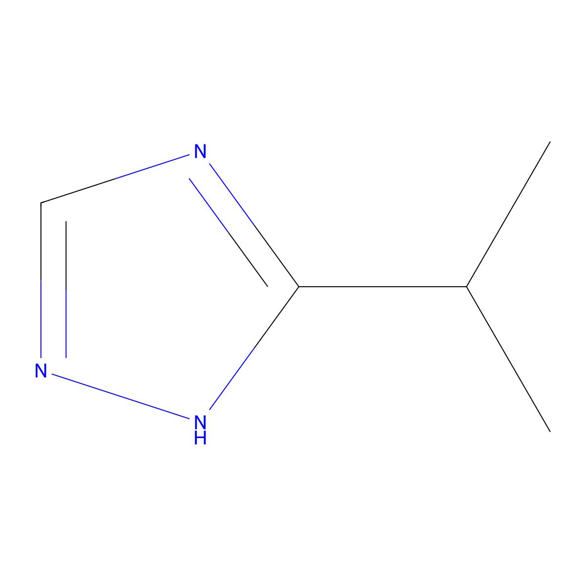 3-Isopropyl-1H-1,2,4-triazole molecular structure, CAS 23161-10-6
