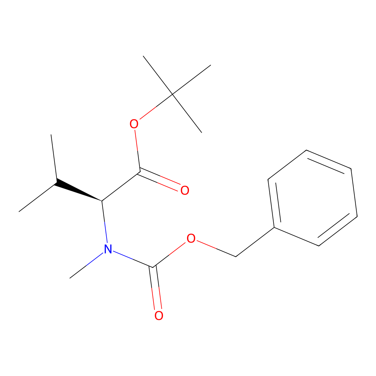 N-Methyl-N-Cbz-L-valine tert-butyl ester molecular structure, CAS 23161-76-4