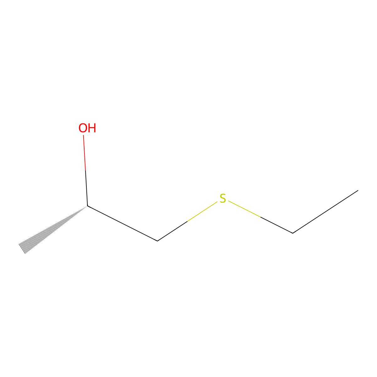 (2S)-1-(ethylsulfanyl)propan-2-ol molecular structure, CAS 231611-14-6