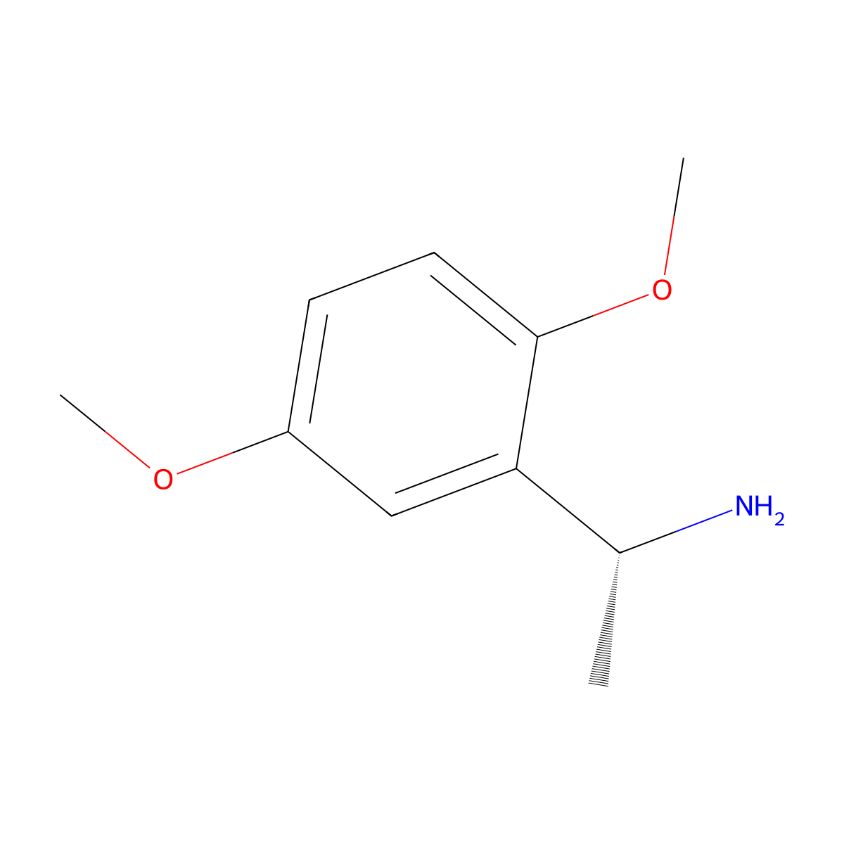 (1R)-1-(2,5-dimethoxyphenyl)ethanamine molecular structure, CAS 231616-87-8