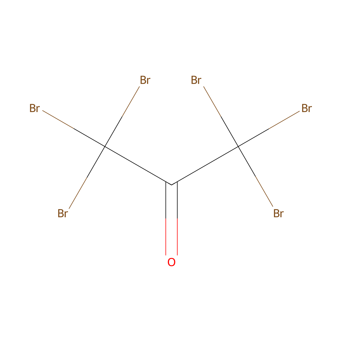 1,1,1,3,3,3-Hexabromoacetone molecular structure, CAS 23162-64-3