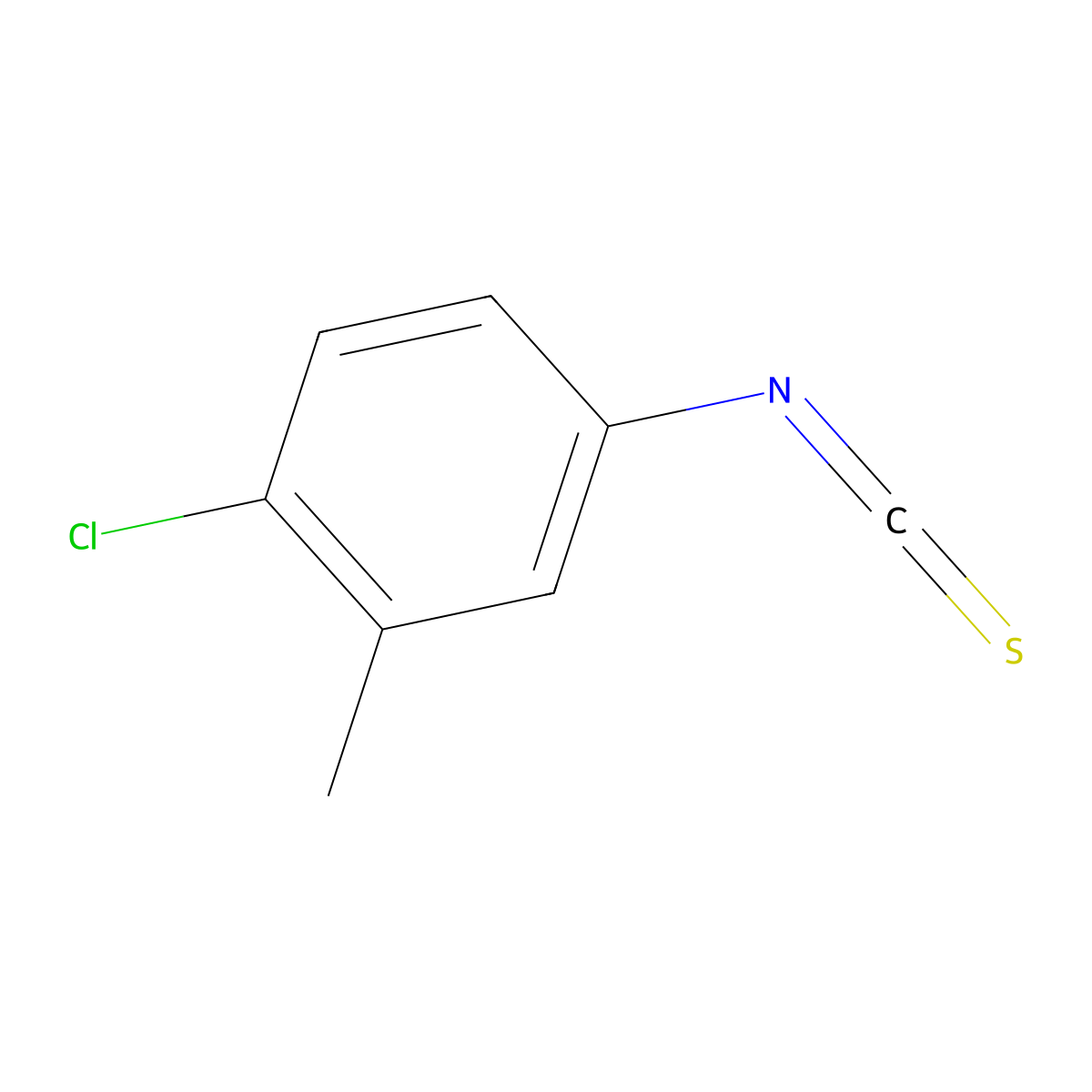 1-Chloro-4-isothiocyanato-2-methylbenzene molecular structure, CAS 23163-92-0