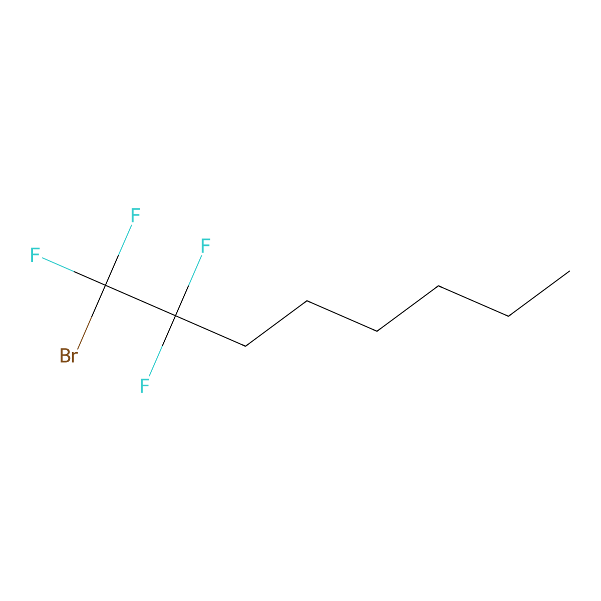1-Bromo-1,1,2,2-tetrafluorooctane molecular structure, CAS 231630-92-5