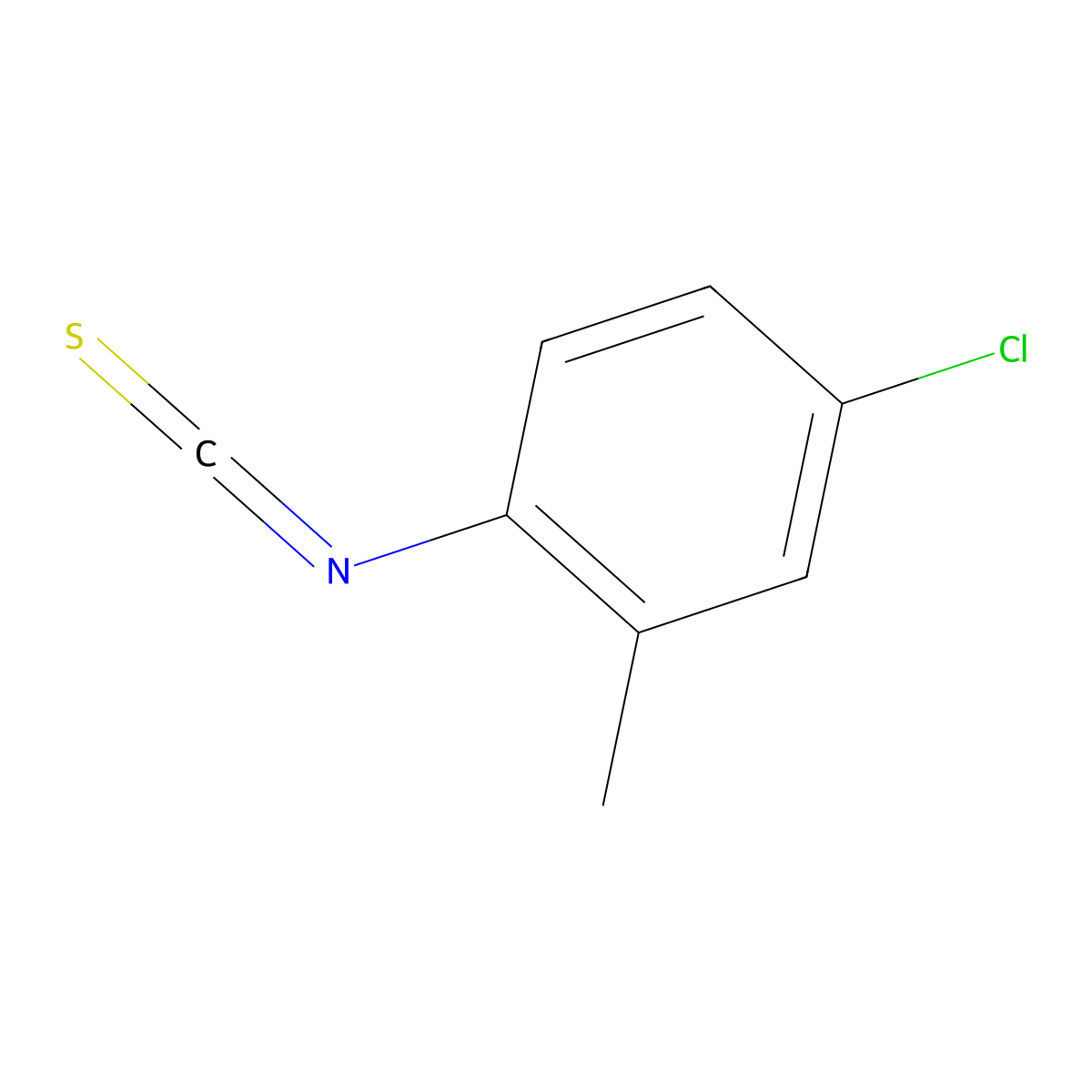 3-Chloro-6-isothiocyanatotoluene molecular structure, CAS 23165-53-9