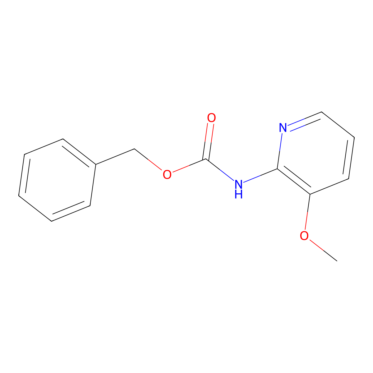 benzyl N-(3-methoxypyridin-2-yl)carbamate molecular structure, CAS 2316549-84-3