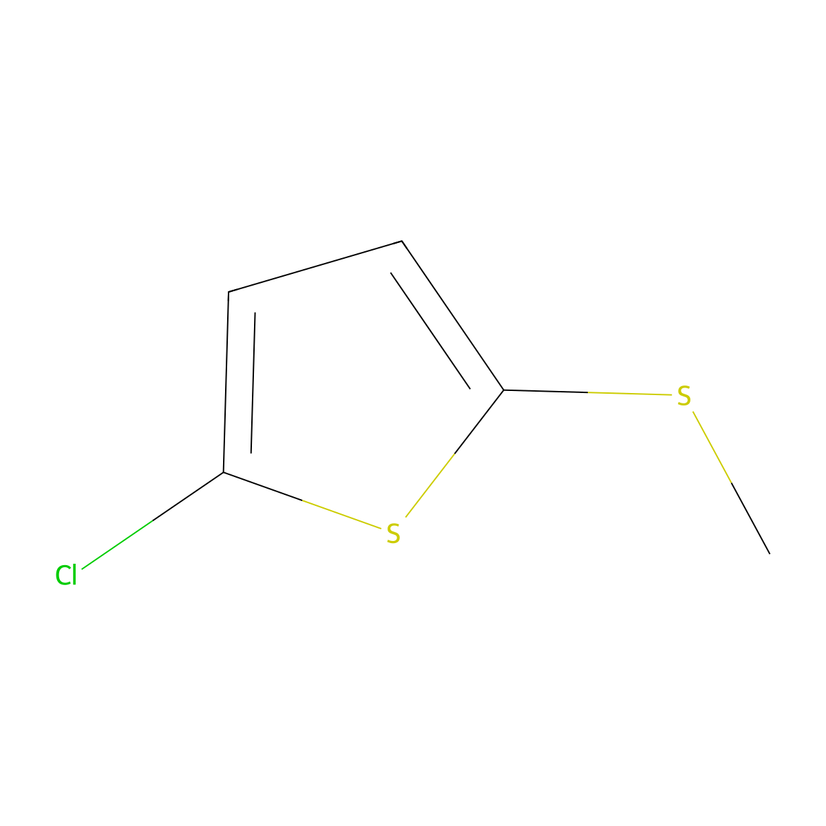 5-Chloro-2-thienyl methyl sulfide molecular structure, CAS 23167-83-1