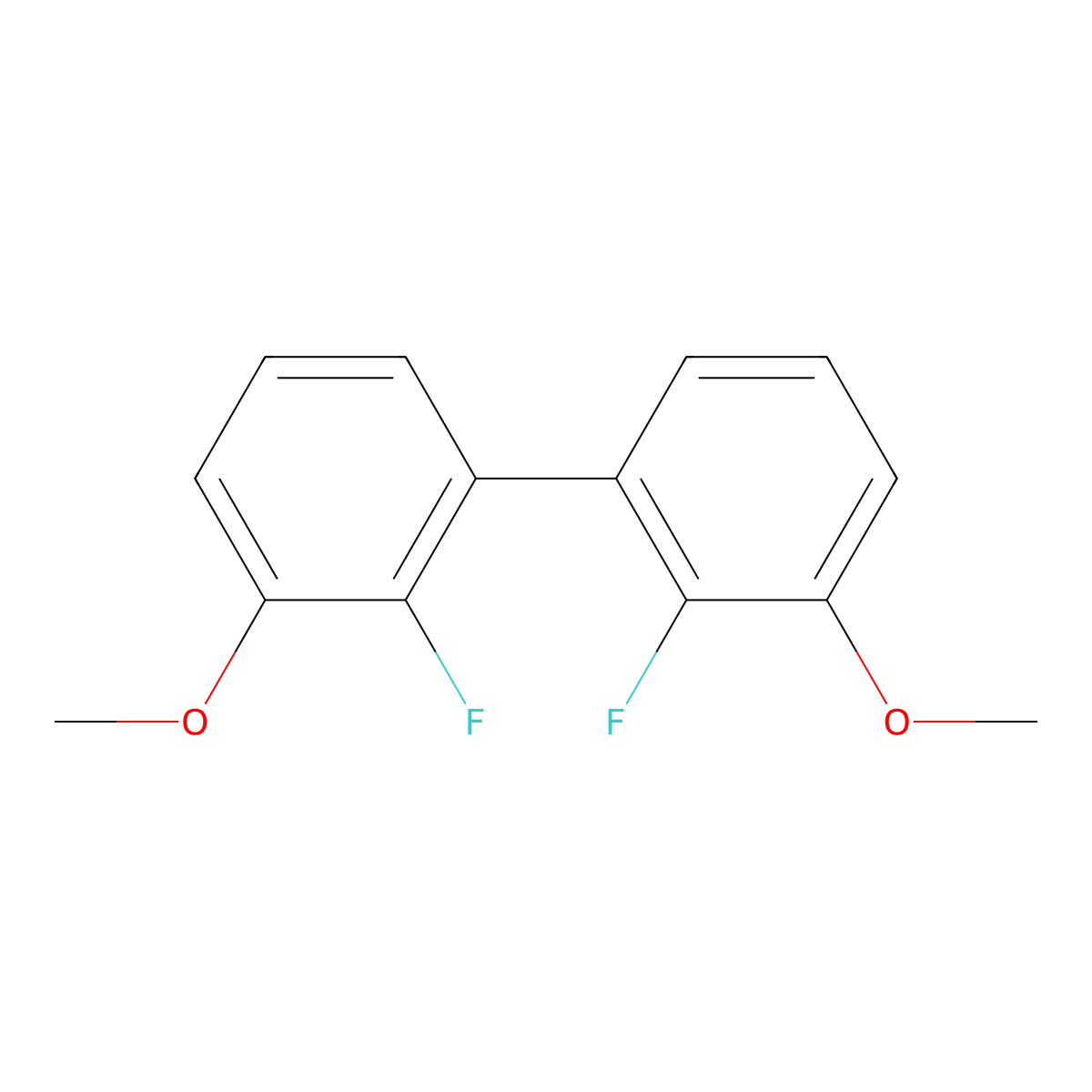 2,2'-Difluoro-3,3'-dimethoxy-1,1'-biphenyl molecular structure, CAS 2316733-82-9