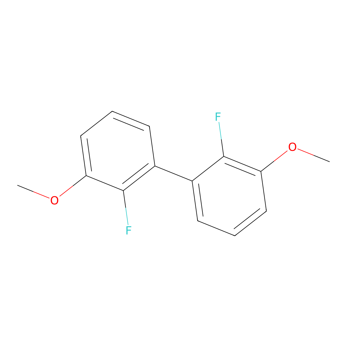 2,2'-Difluoro-3,3'-dimethoxy-1,1'-biphenyl molecular structure, CAS 2316733-82-9