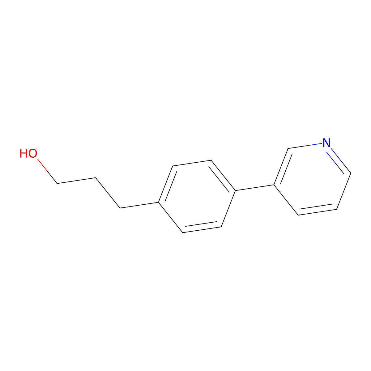 3-(4-(Pyridin-3-yl)phenyl)propan-1-ol molecular structure, CAS 2316842-30-3
