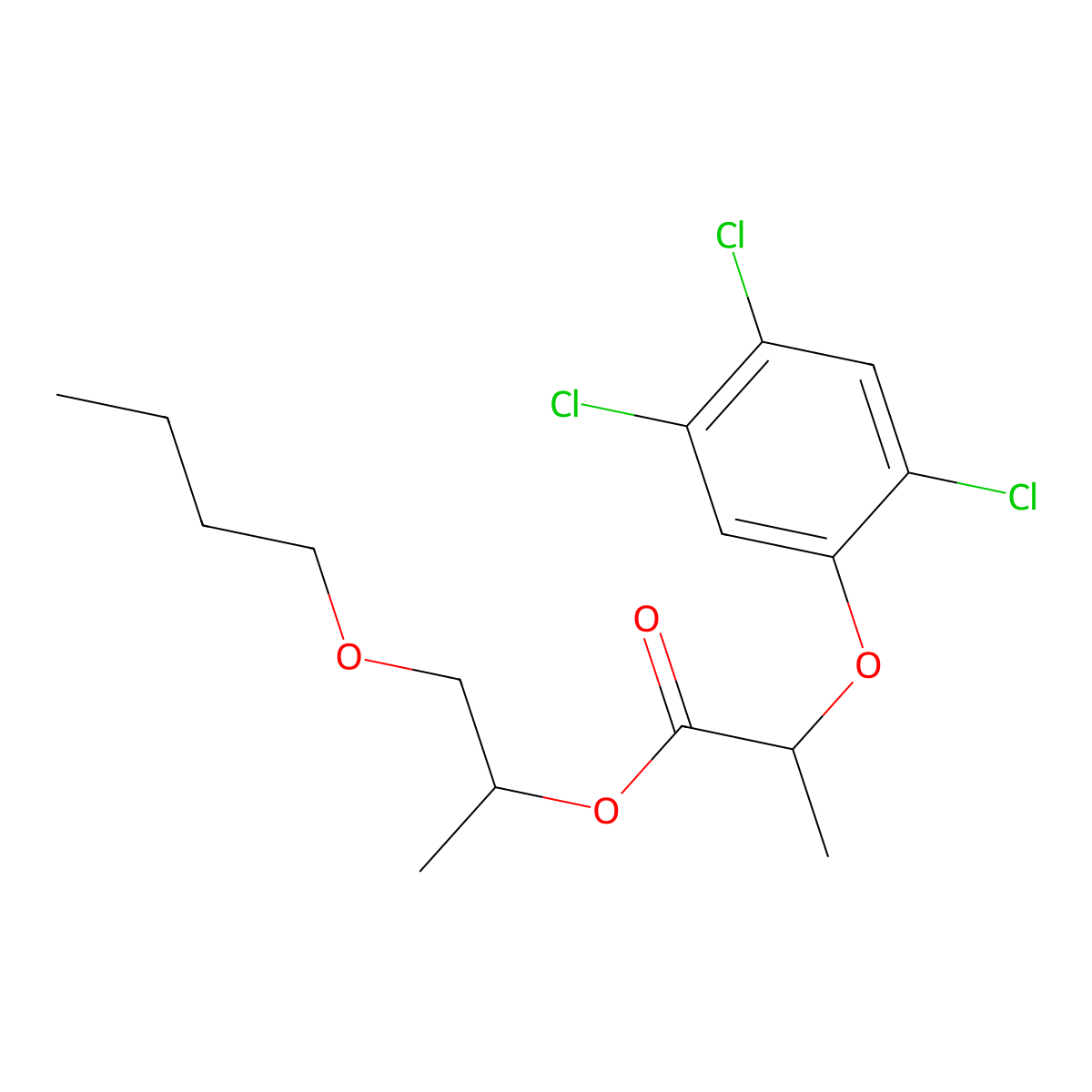 Fenoprop-butometyl molecular structure, CAS 2317-24-0