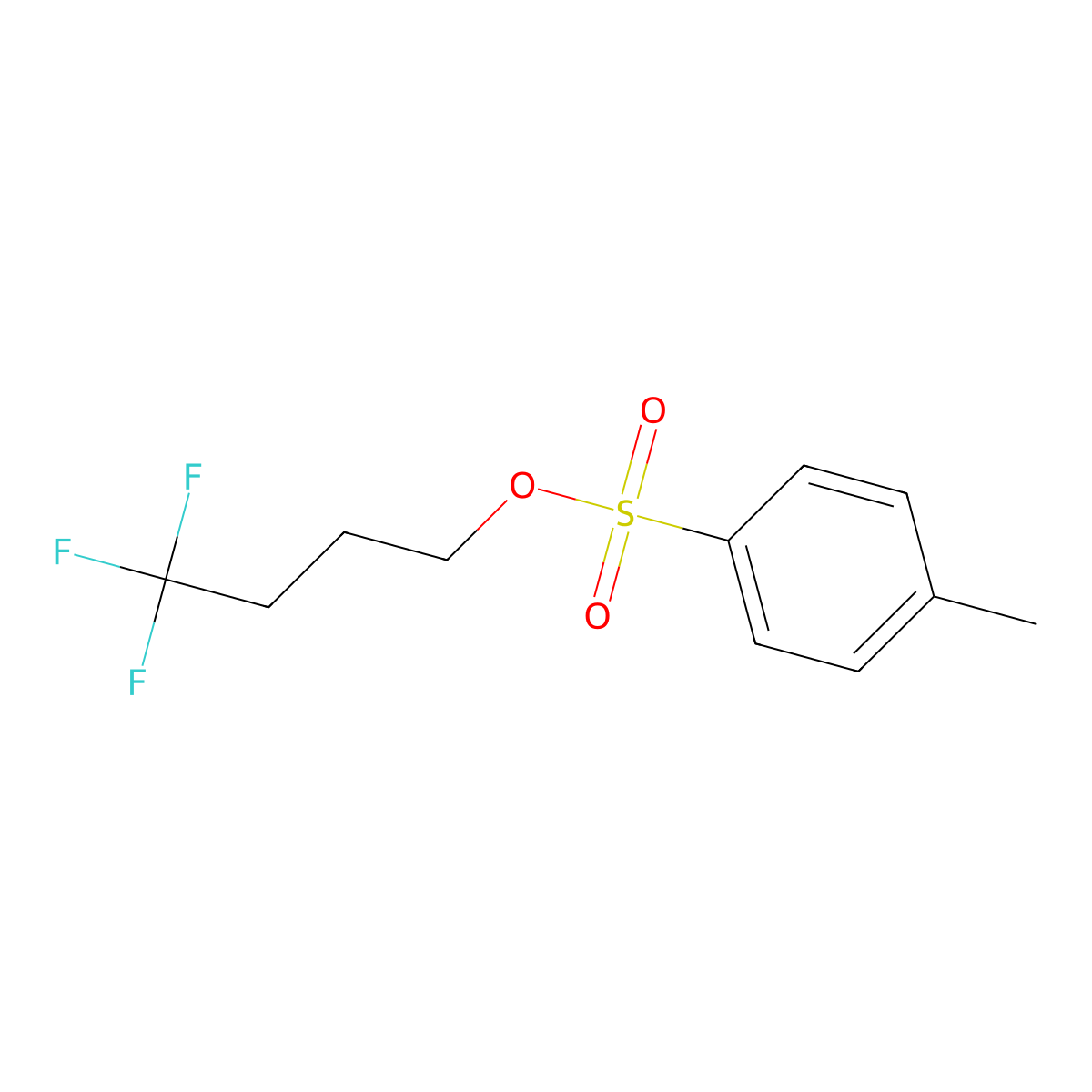 4,4,4-Trifluorobutyl 4-methylbenzenesulfonate molecular structure, CAS 2317-53-5