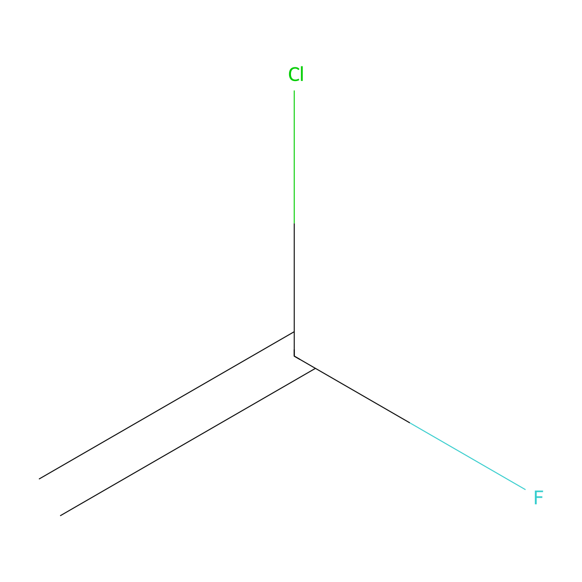 1-Chloro-1-fluoroethene molecular structure, CAS 2317-91-1