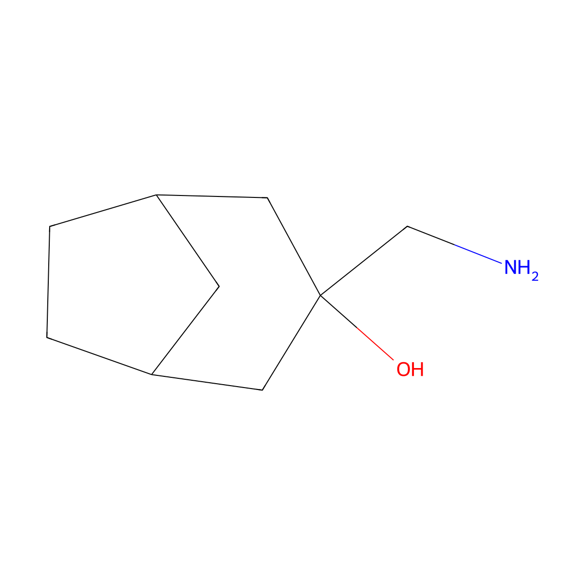 3-(Aminomethyl)bicyclo[3.2.1]octan-3-ol molecular structure, CAS 23174-43-8