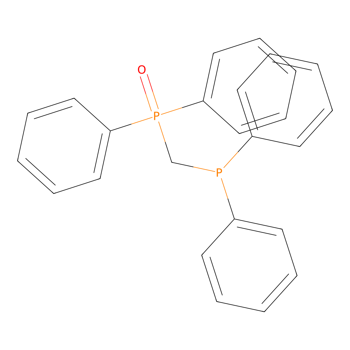 Bis(diphenylphosphine)methane monooxide molecular structure, CAS 23176-18-3