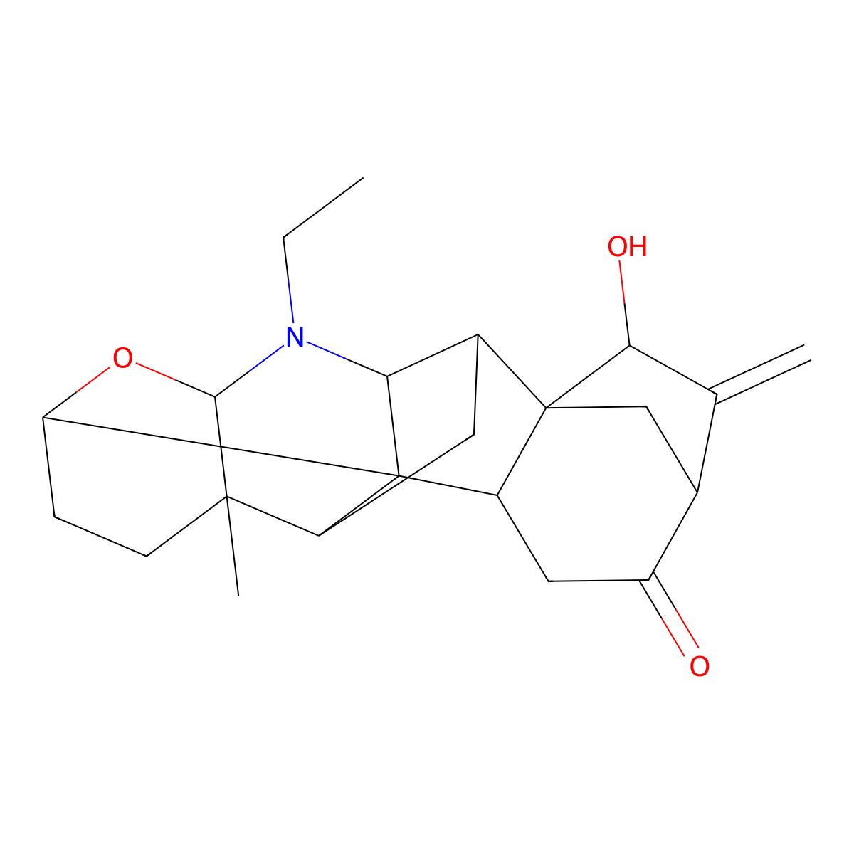 Songoramine molecular structure, CAS 23179-78-4
