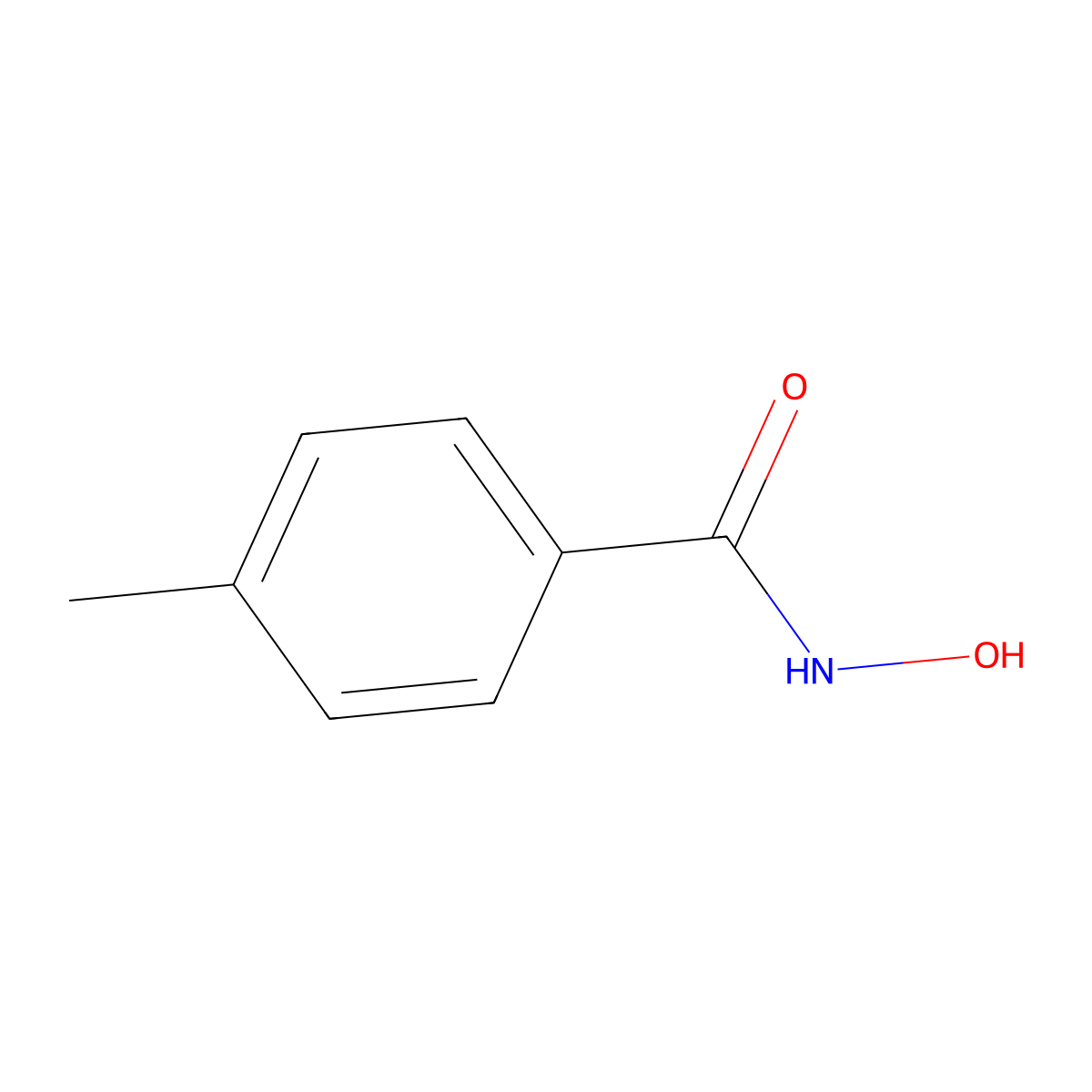 N-hydroxy-4-methylbenzamide molecular structure, CAS 2318-82-3