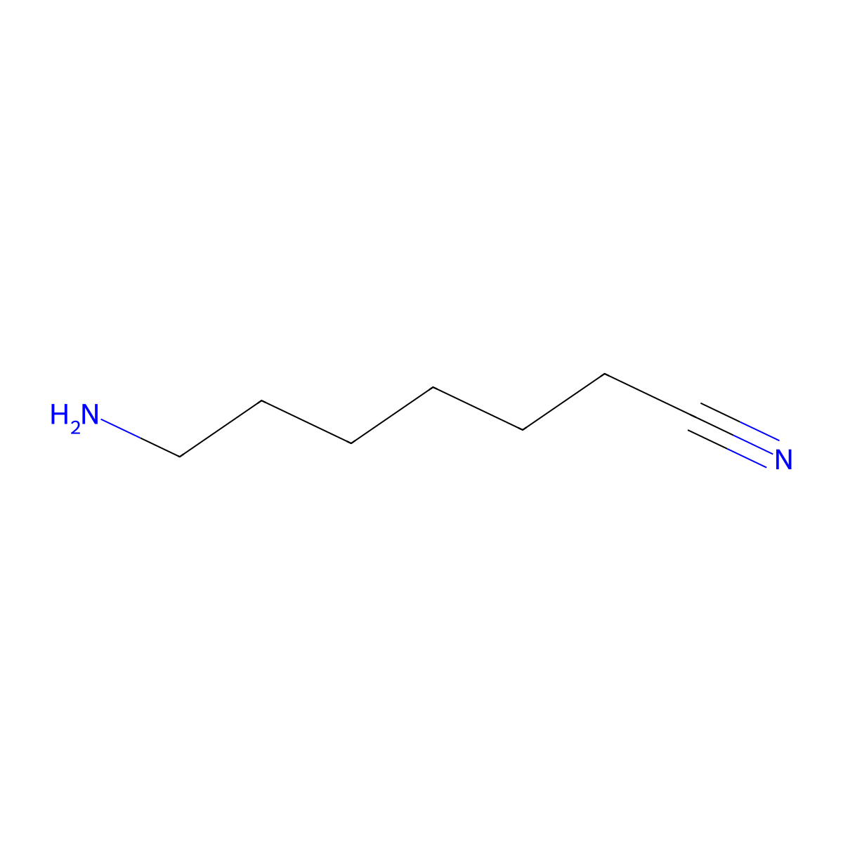 Heptanenitrile, 7-amino- molecular structure, CAS 23181-80-8