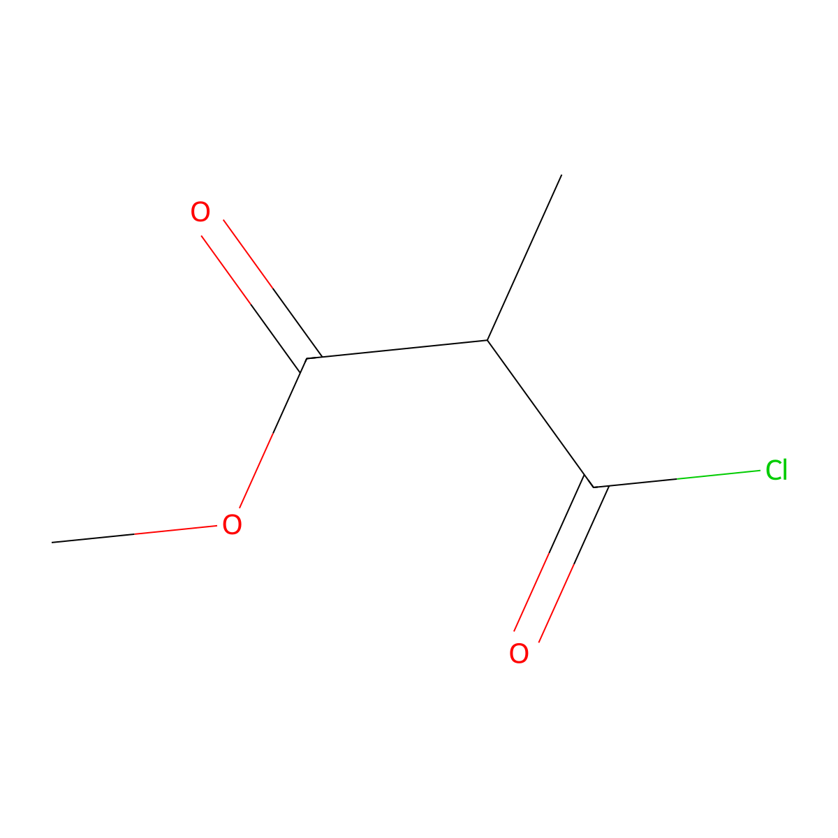 Methyl 3-chloro-2-methyl-3-oxopropanoate molecular structure, CAS 23185-24-2