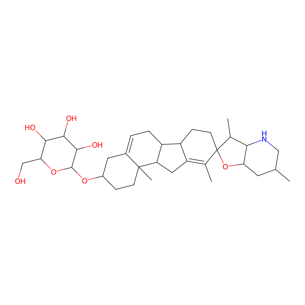 Cycloposine molecular structure, CAS 23185-94-6