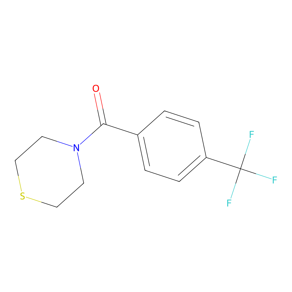 4-[4-(Trifluoromethyl)benzoyl]thiomorpholine molecular structure, CAS 2318792-06-0
