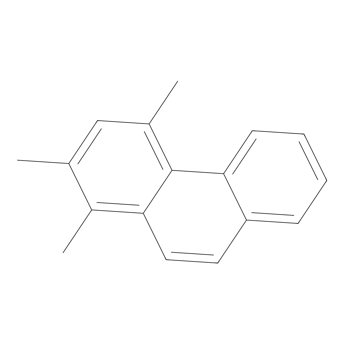 1,2,4-Trimethylphenanthrene molecular structure, CAS 23189-64-2