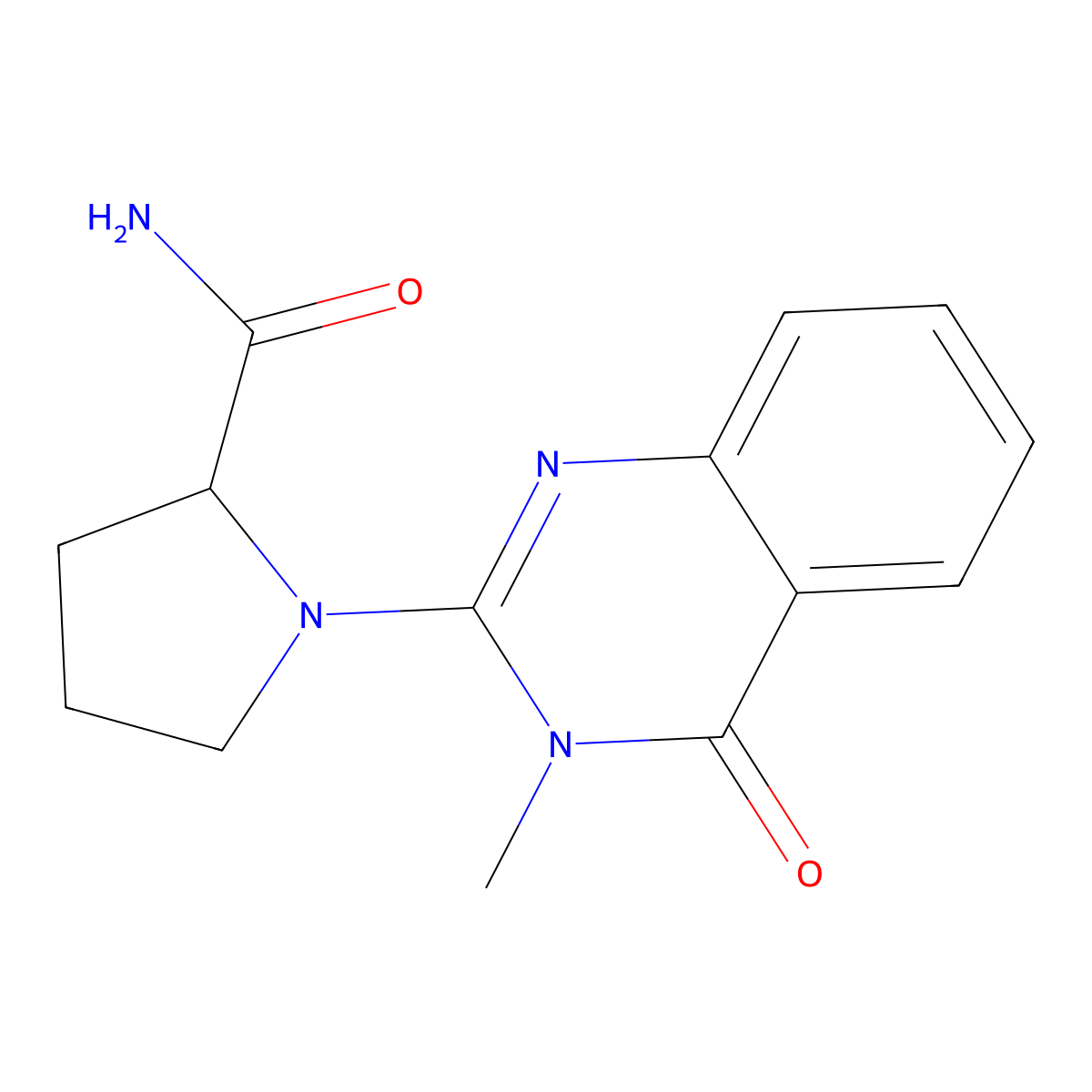 1-(3-Methyl-4-oxo-3,4-dihydroquinazolin-2-yl)pyrrolidine-2-carboxamide molecular structure, CAS 2319047-12-4