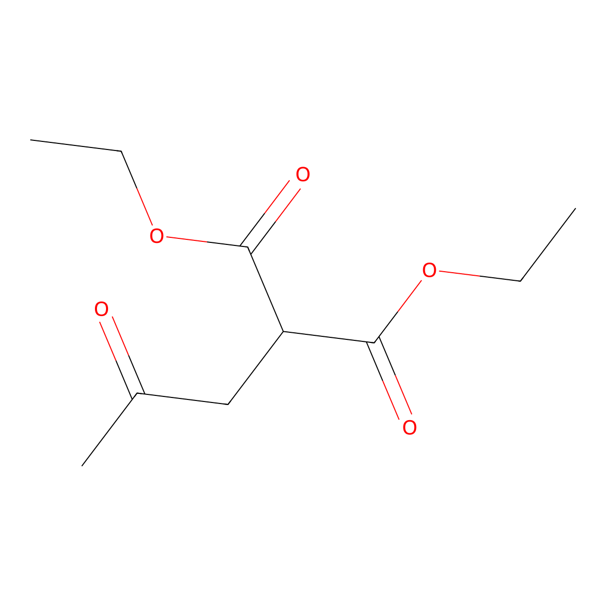 Diethyl (2-oxopropyl)propanedioate molecular structure, CAS 23193-18-2