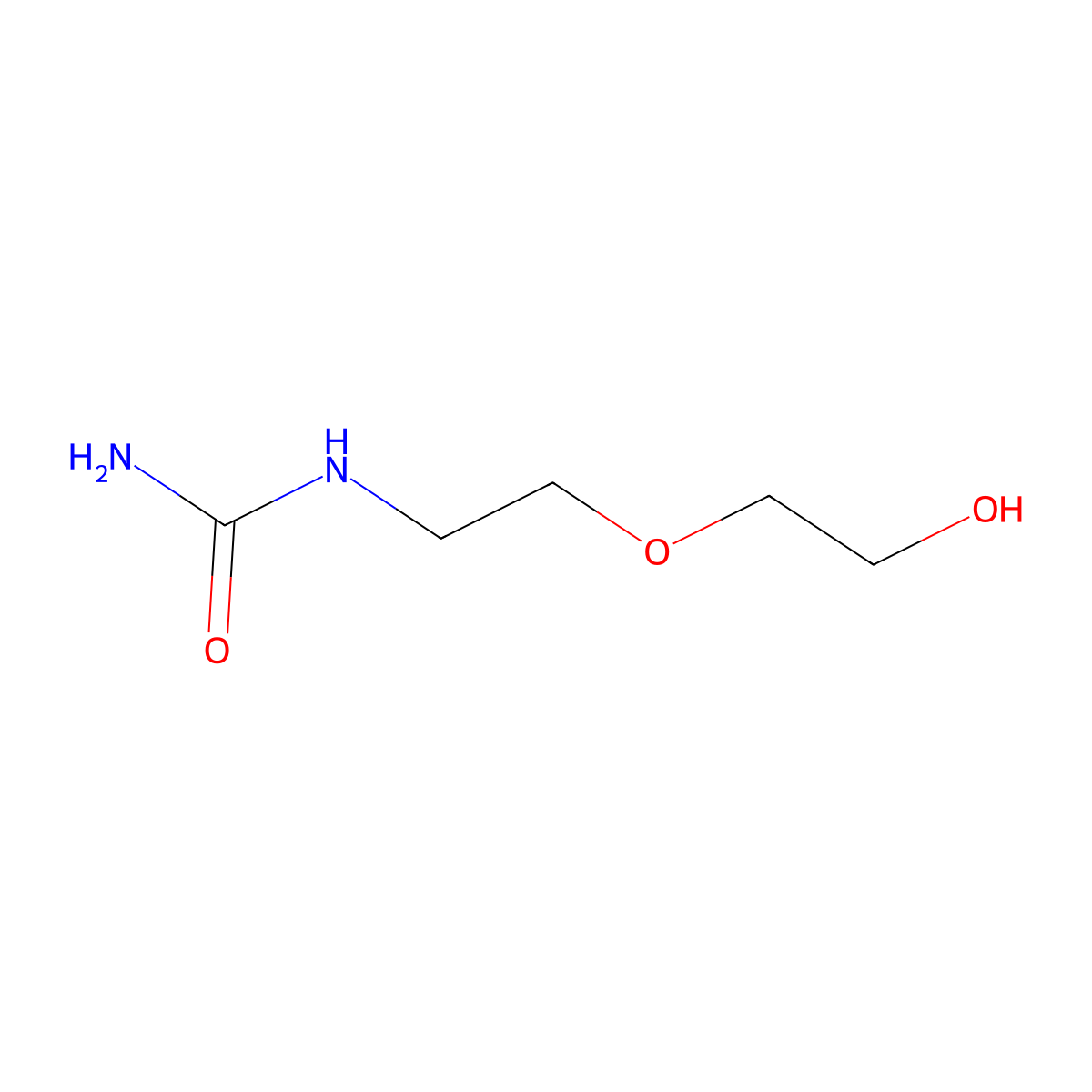 Poly(oxy-1,2-ethanediyl), alpha-(2-((aminocarbonyl)amino)ethyl)-omega-hydroxy- molecular structure, CAS 23194-10-7
