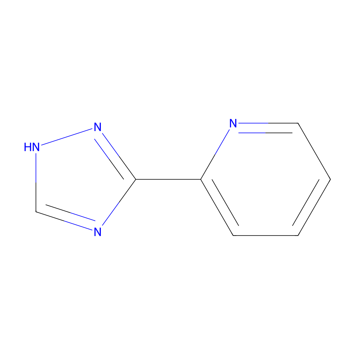 2-(1H-1,2,4-triazol-3-yl)pyridine molecular structure, CAS 23195-62-2