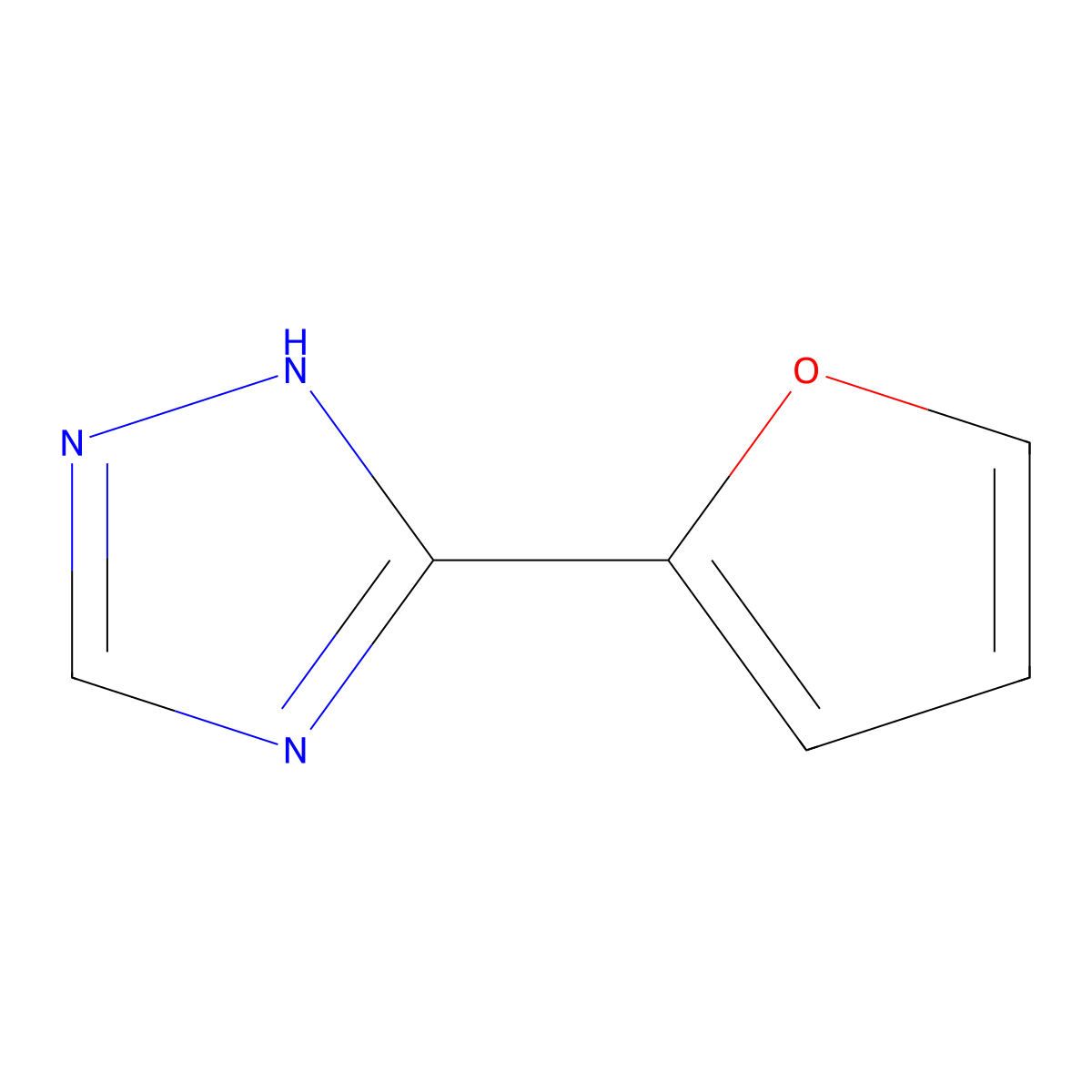 3-(2-Furyl)-1H-1,2,4-triazole molecular structure, CAS 23195-65-5