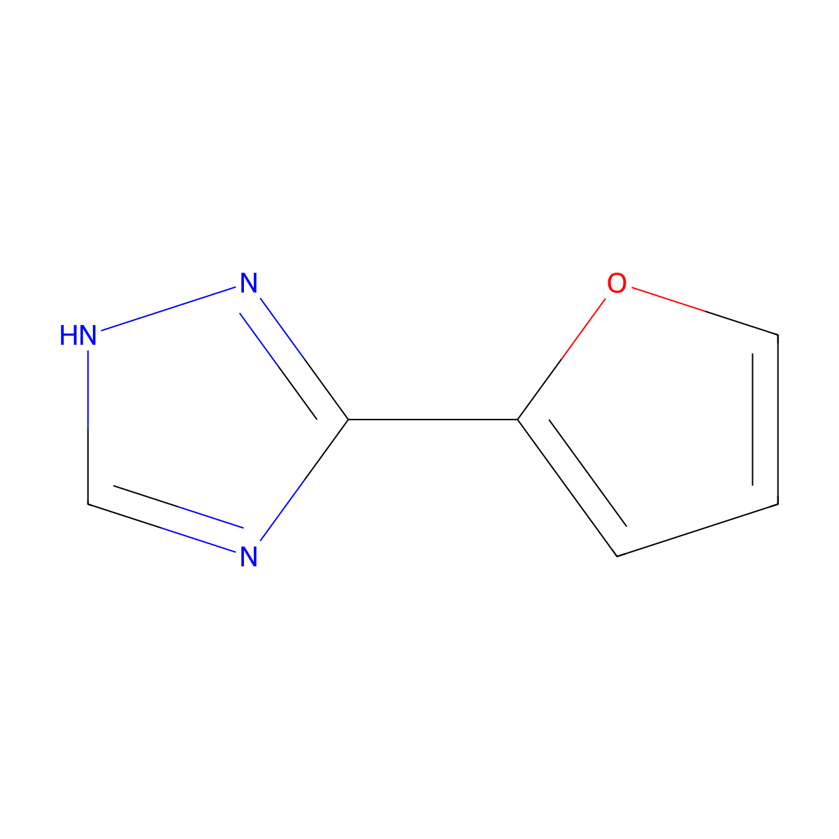 3-(2-Furyl)-1H-1,2,4-triazole molecular structure, CAS 23195-65-5