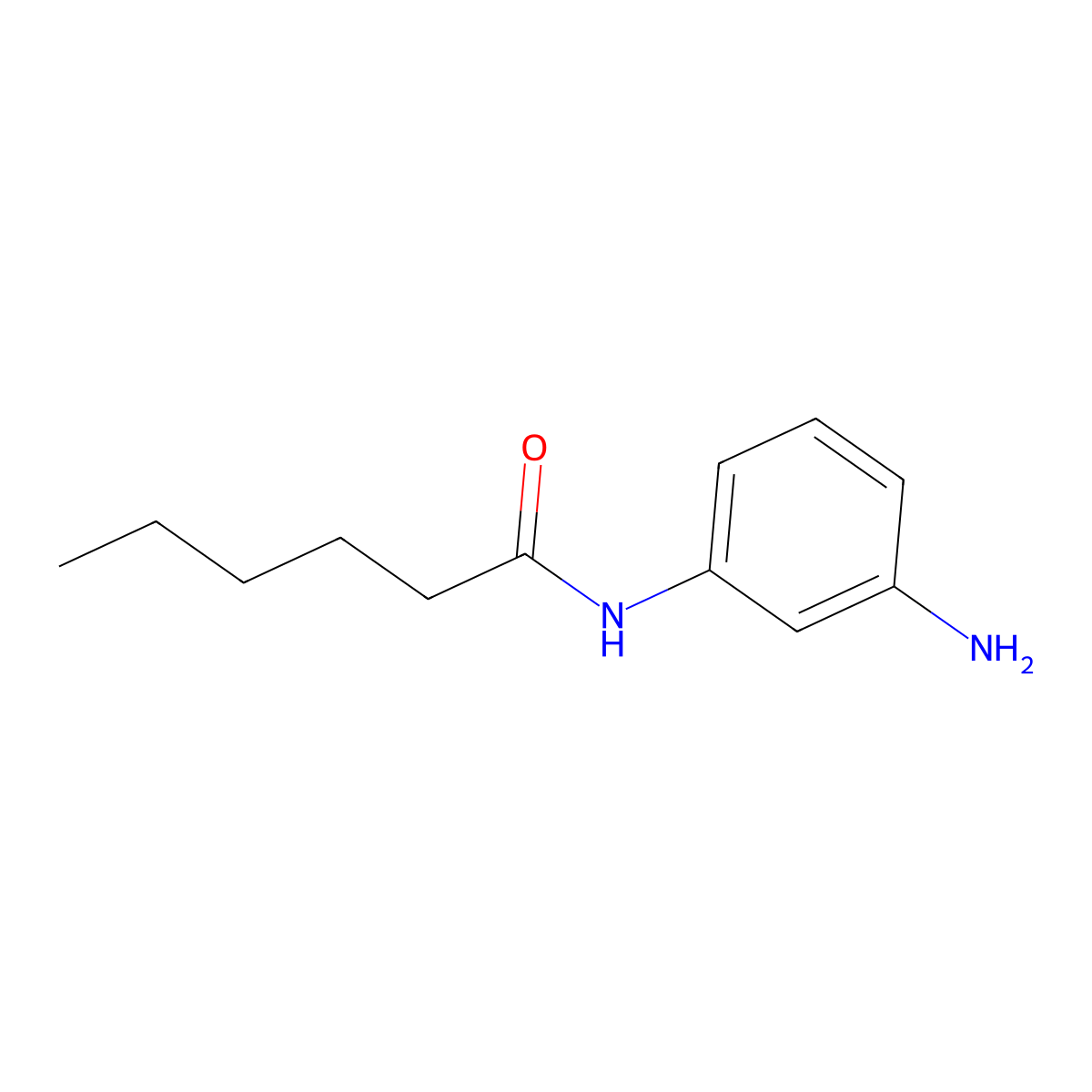N-(3-aminophenyl)hexanamide molecular structure, CAS 231954-22-6