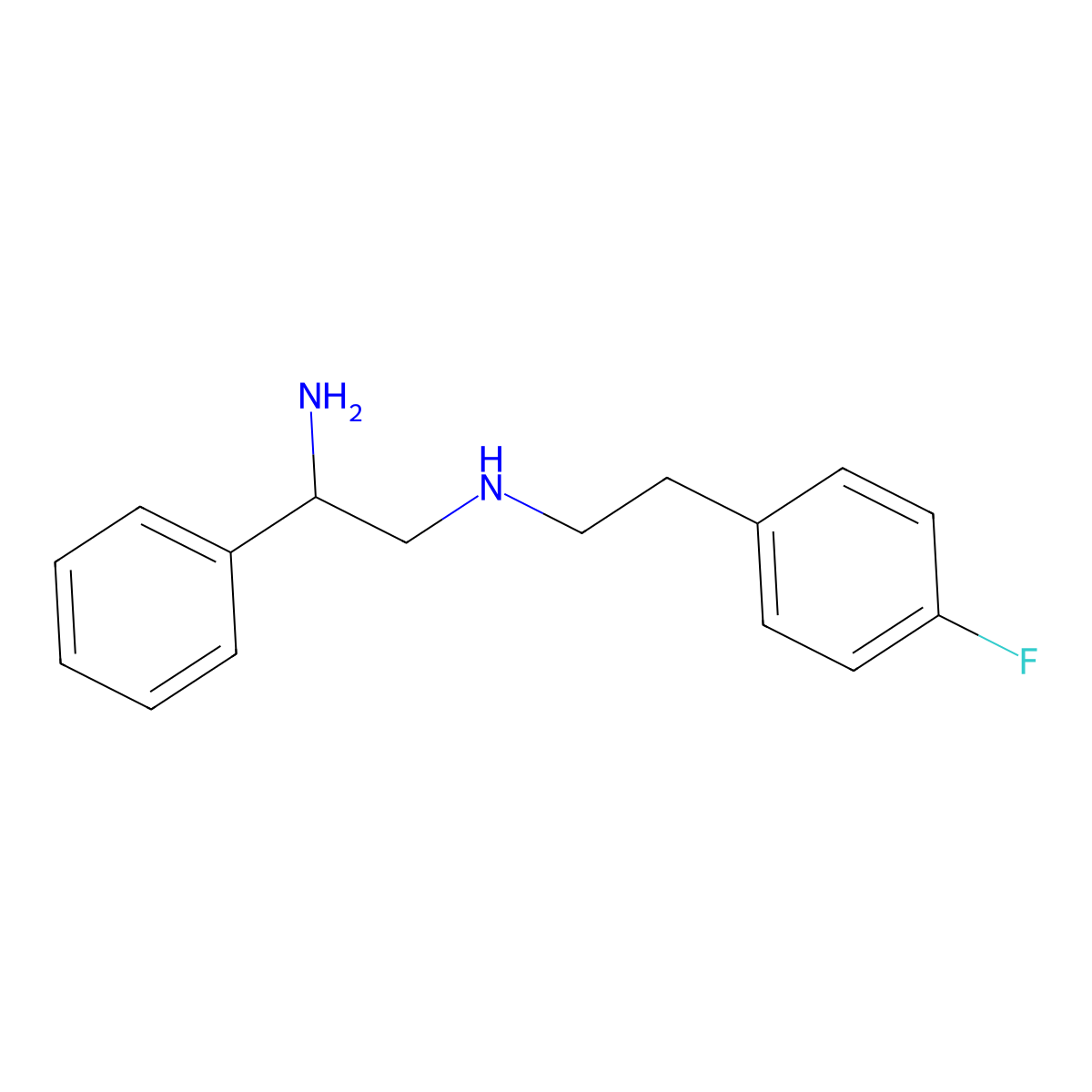 (2-Amino-2-phenylethyl)[2-(4-fluorophenyl)ethyl]amine molecular structure, CAS 2319581-35-4