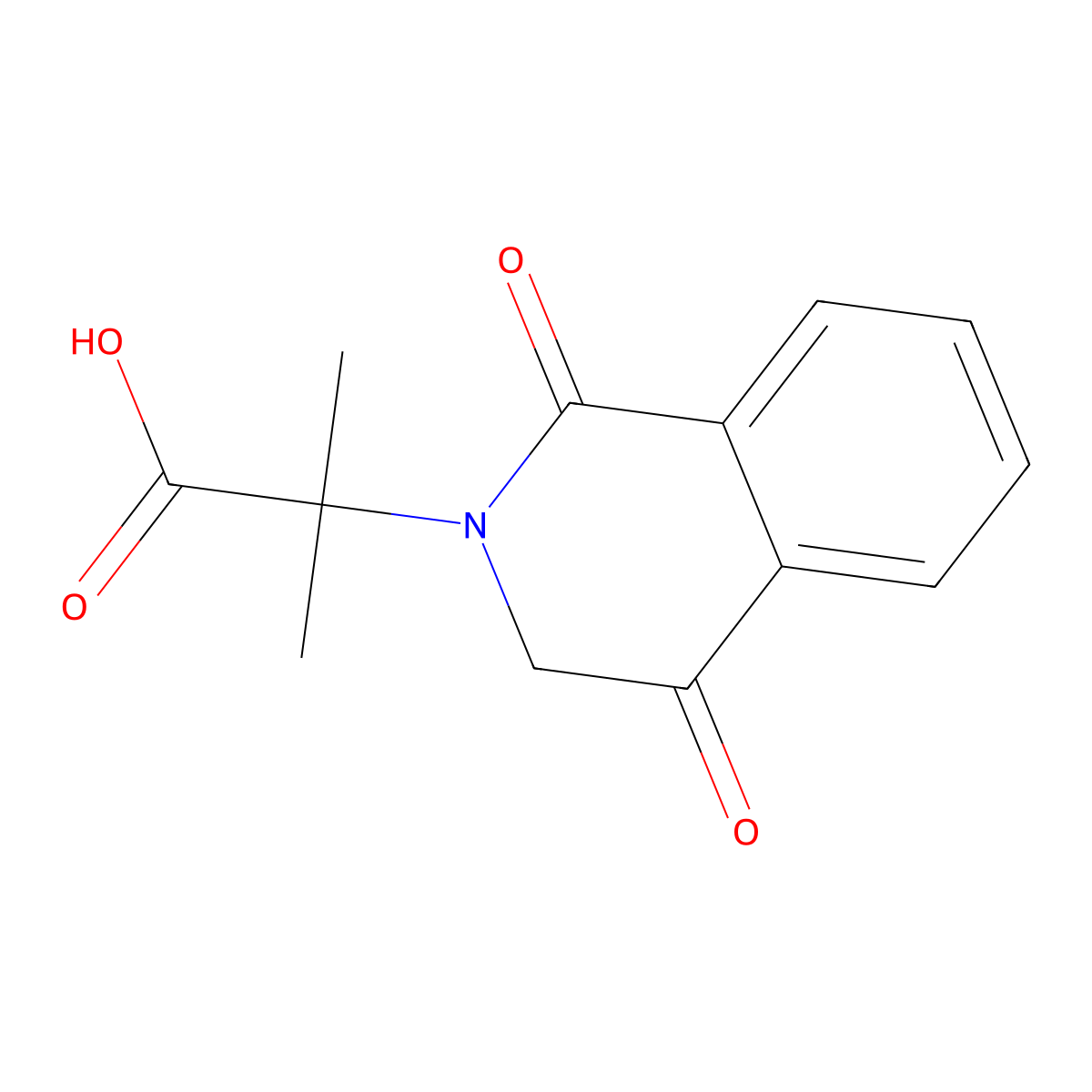 2-(1,4-Dioxo-1,2,3,4-tetrahydroisoquinolin-2-yl)-2-methylpropanoic acid molecular structure, CAS 2319634-25-6