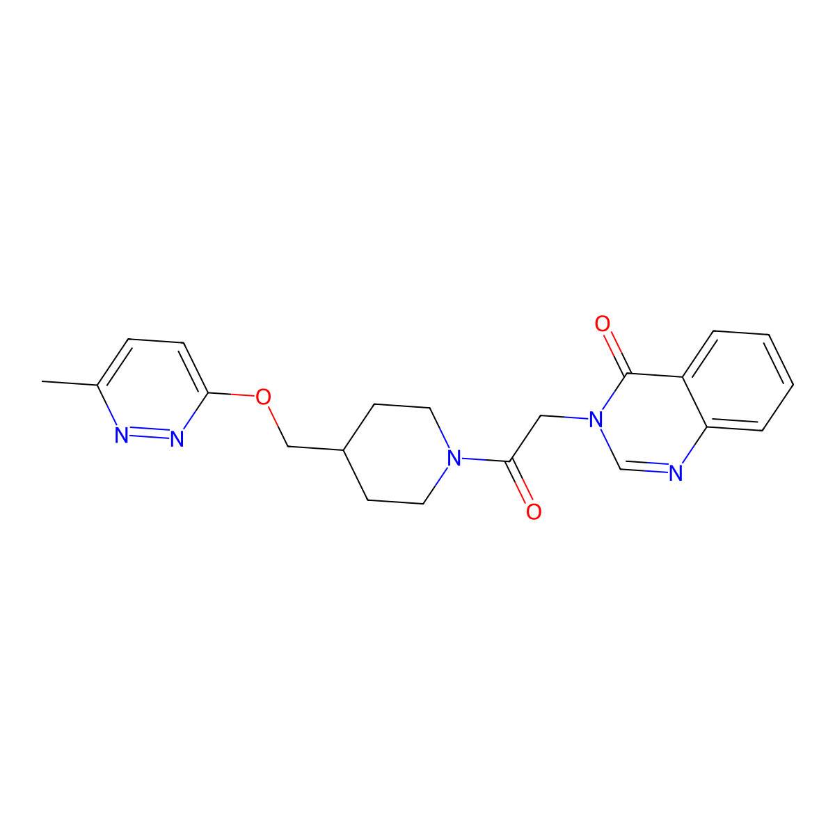 3-[2-(4-{[(6-Methylpyridazin-3-yl)oxy]methyl}piperidin-1-yl)-2-oxoethyl]-3,4-dihydroquinazolin-4-one molecular structure, CAS 2319635-47-5