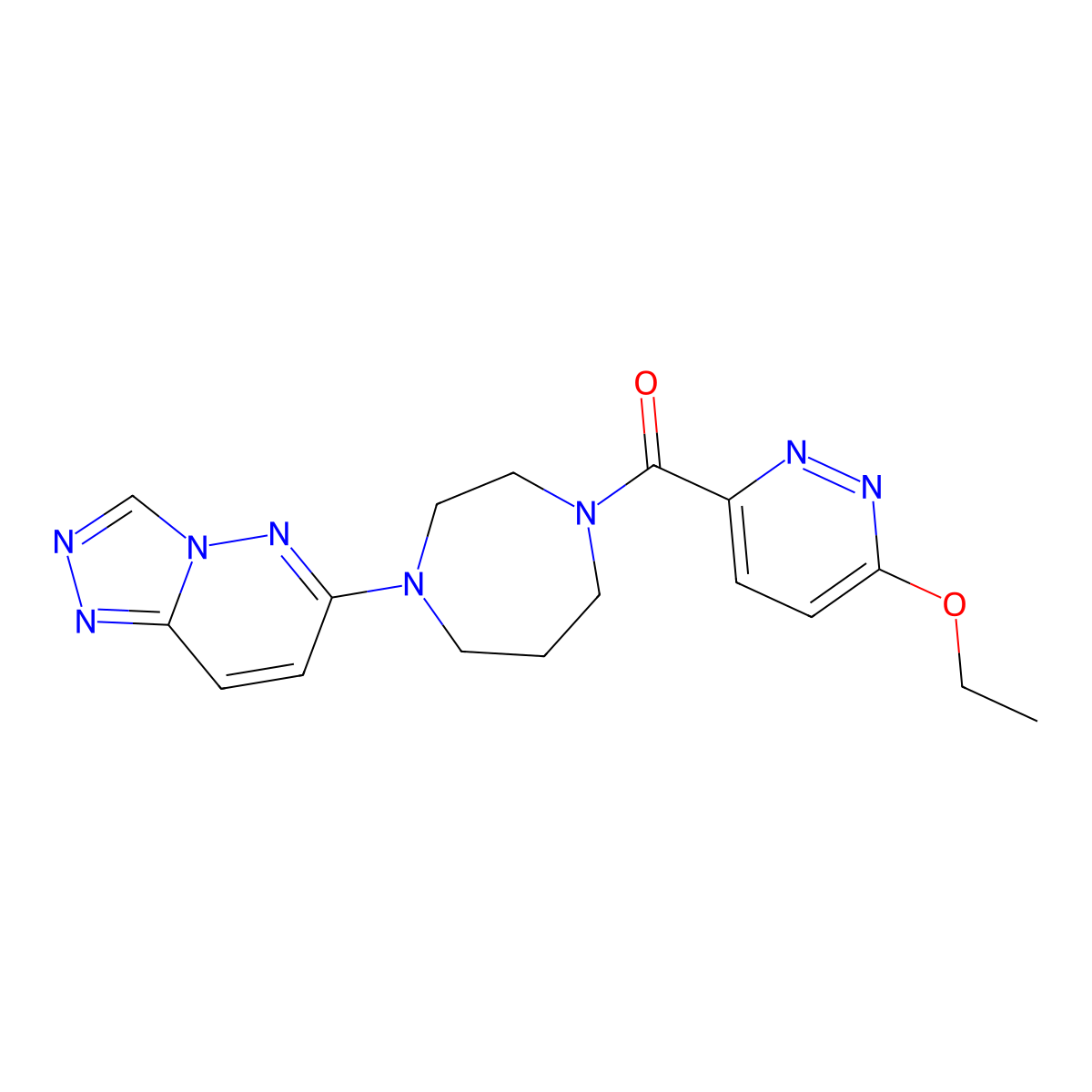 (4-([1,2,4]Triazolo[4,3-b]pyridazin-6-yl)-1,4-diazepan-1-yl)(6-ethoxypyridazin-3-yl)methanone molecular structure, CAS 2319637-92-6