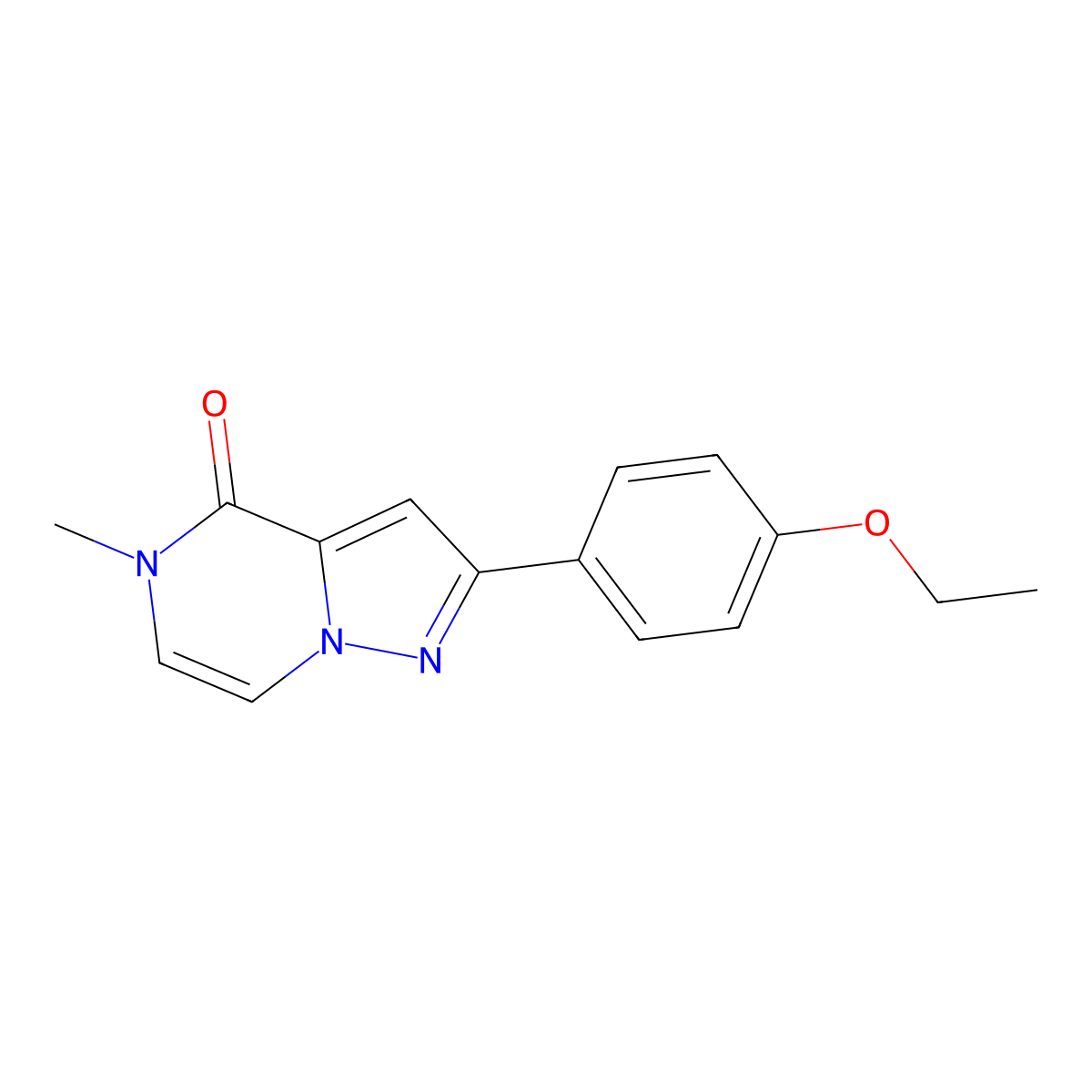 2-(4-ethoxyphenyl)-5-methyl-4H,5H-pyrazolo[1,5-a]pyrazin-4-one molecular structure, CAS 2319638-50-9