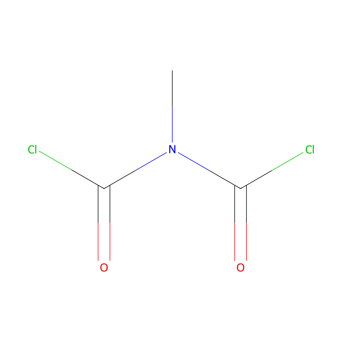 N-methyl-bis-(chlorocarbonyl)-amine molecular structure, CAS 23197-35-5