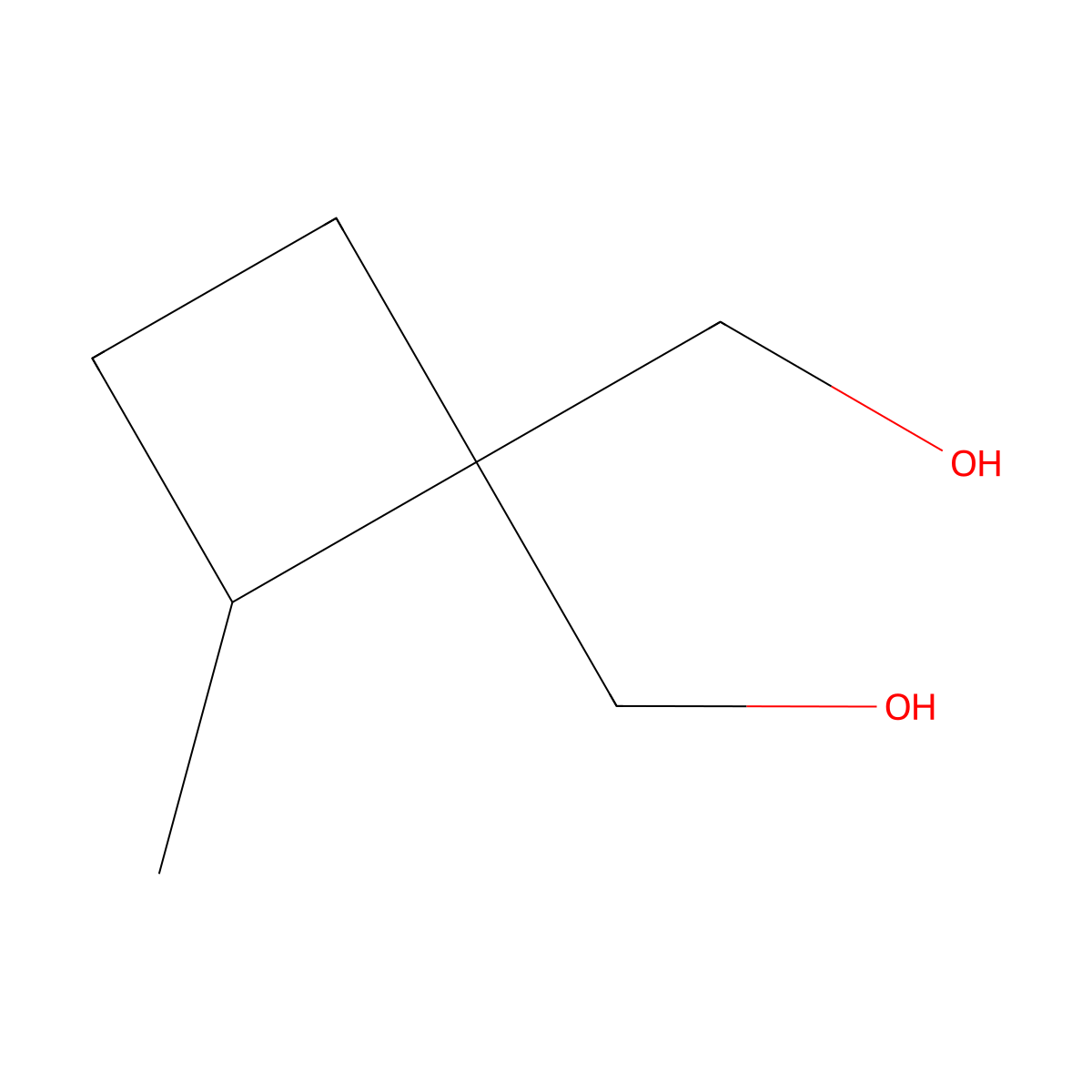 [1-(Hydroxymethyl)-2-methylcyclobutyl]methanol molecular structure, CAS 2319722-70-6