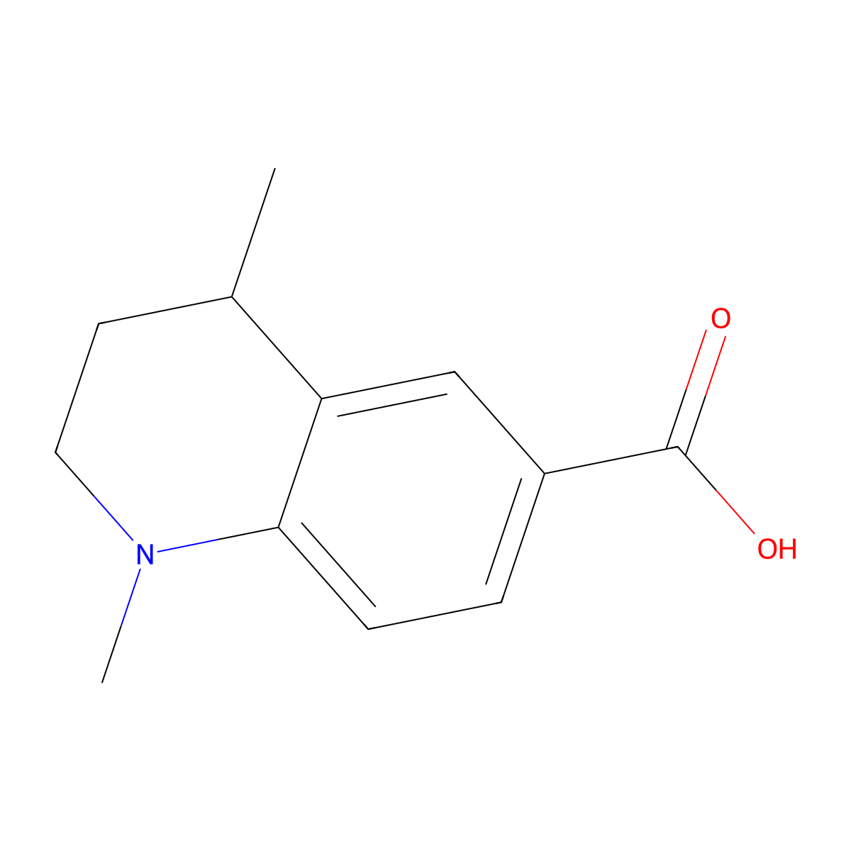 1,4-Dimethyl-1,2,3,4-tetrahydroquinoline-6-carboxylic acid molecular structure, CAS 2319786-94-0