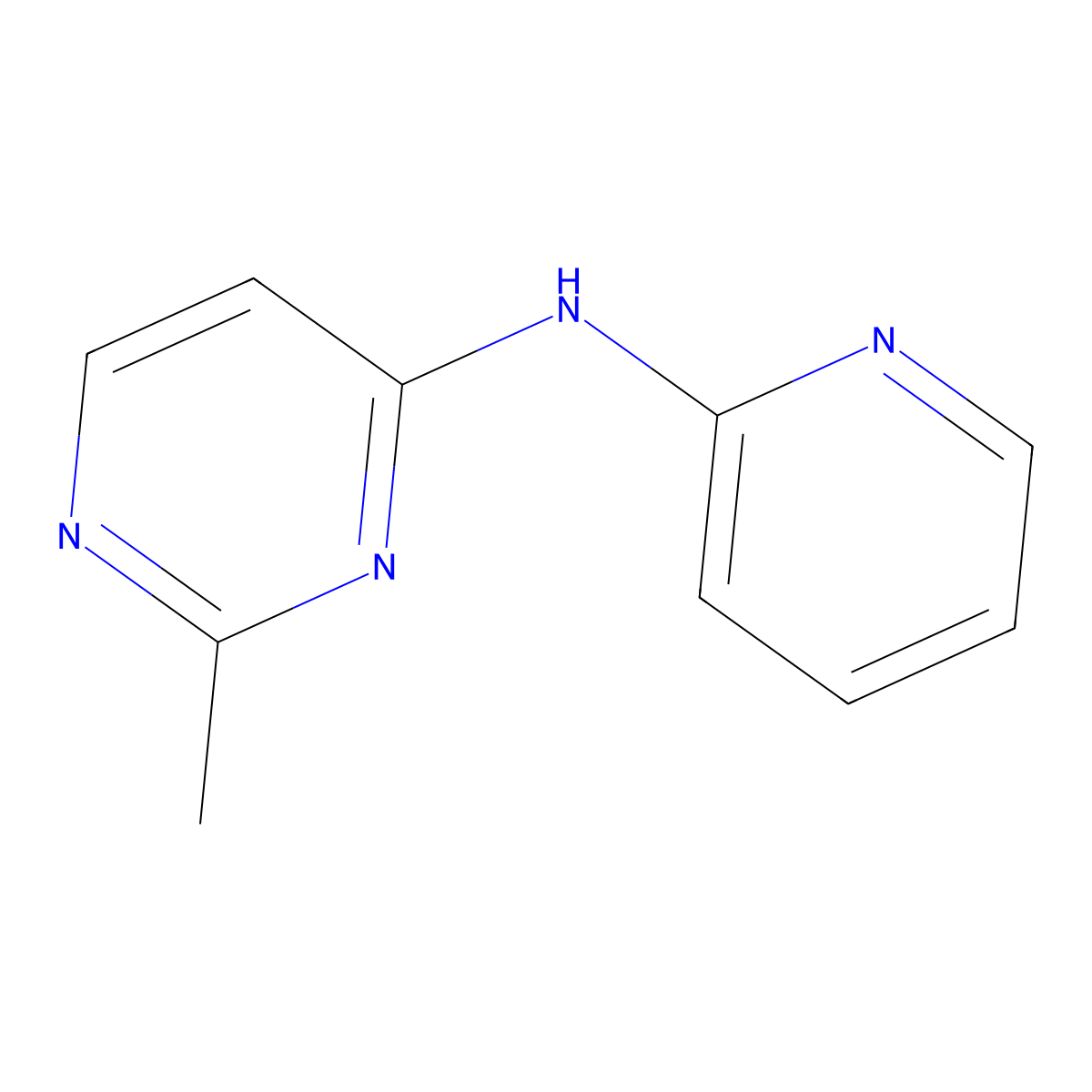 2-methyl-N-(pyridin-2-yl)pyrimidin-4-amine molecular structure, CAS 2319800-66-1