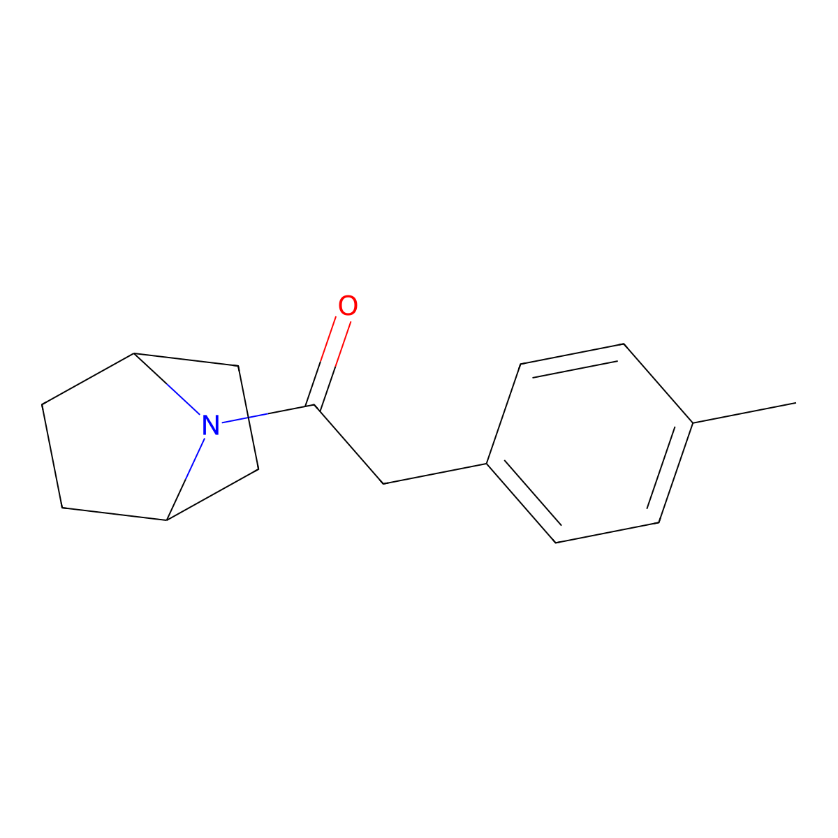 1-{7-Azabicyclo[2.2.1]heptan-7-yl}-2-(4-methylphenyl)ethan-1-one molecular structure, CAS 2319801-11-9
