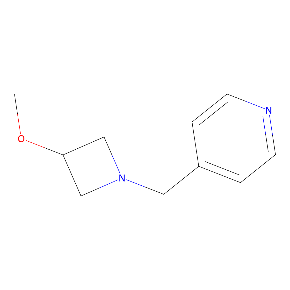 4-[(3-Methoxyazetidin-1-yl)methyl]pyridine molecular structure, CAS 2319802-82-7