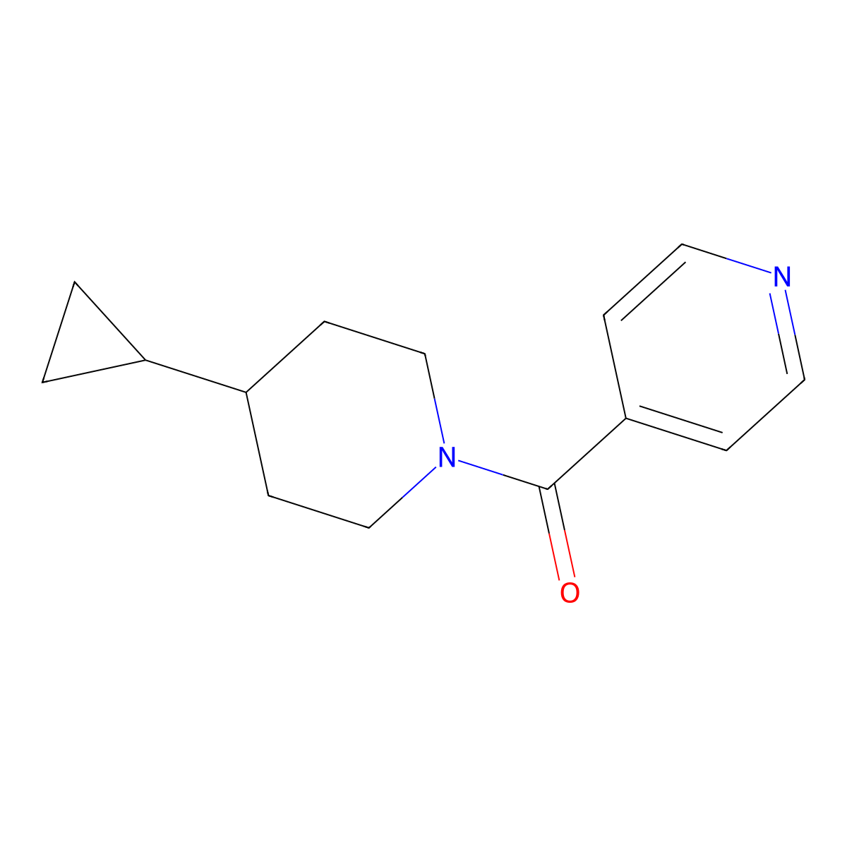 4-(4-Cyclopropylpiperidine-1-carbonyl)pyridine molecular structure, CAS 2319803-31-9