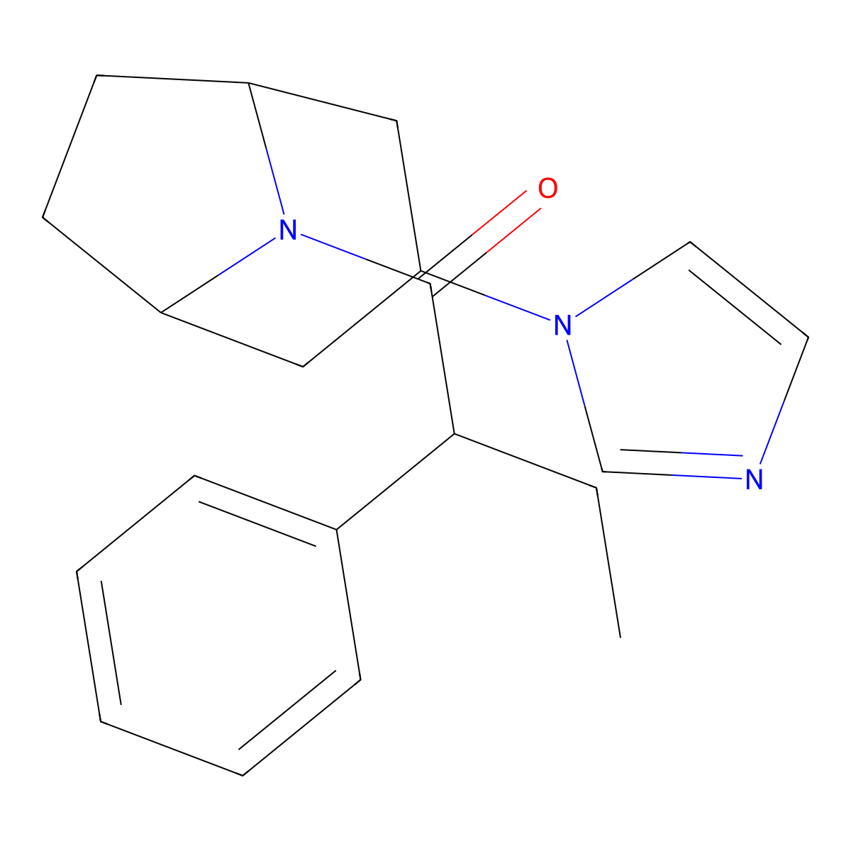 1-[3-(1H-imidazol-1-yl)-8-azabicyclo[3.2.1]octan-8-yl]-2-phenylbutan-1-one molecular structure, CAS 2319804-30-1