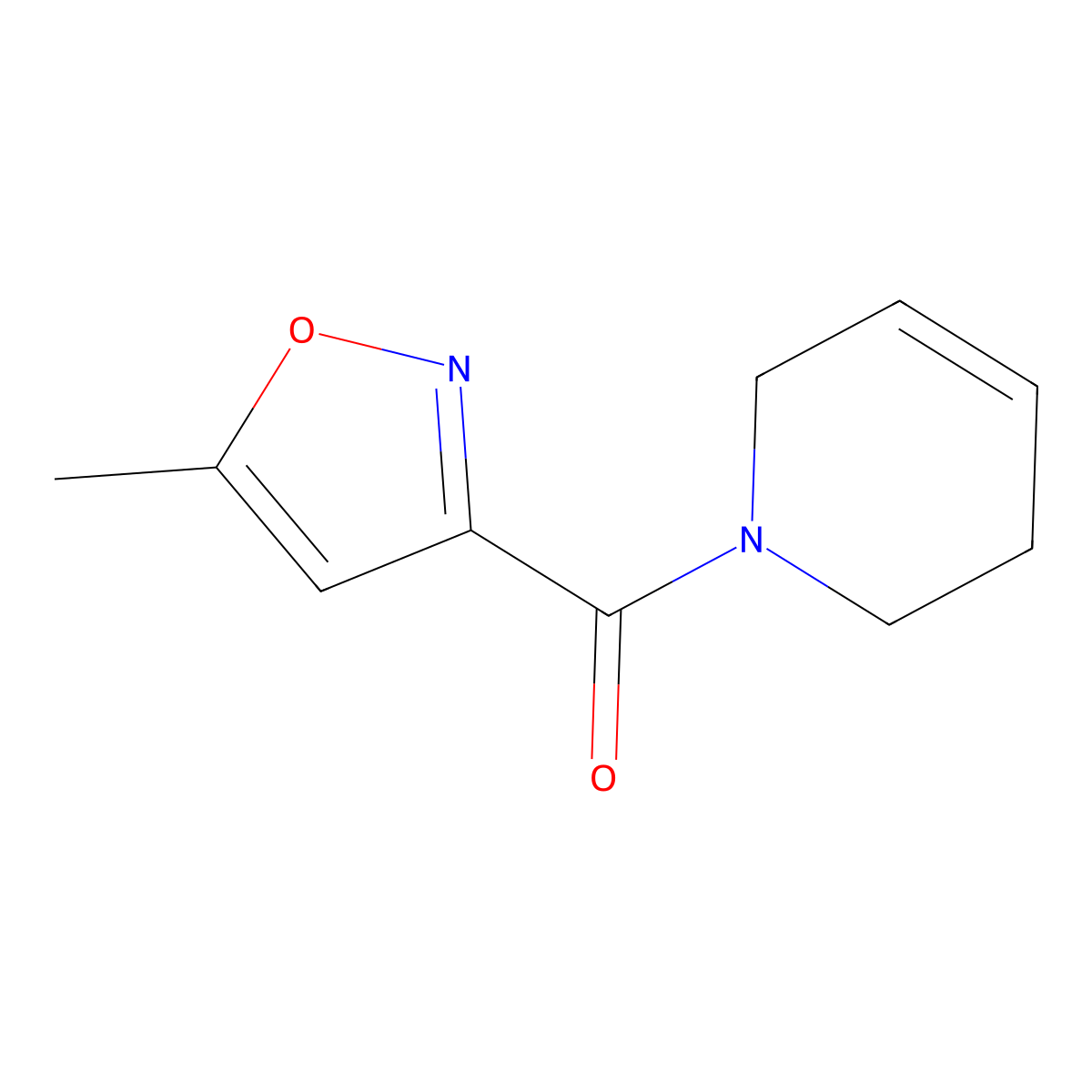 1-(5-Methyl-1,2-oxazole-3-carbonyl)-1,2,3,6-tetrahydropyridine molecular structure, CAS 2319805-15-5