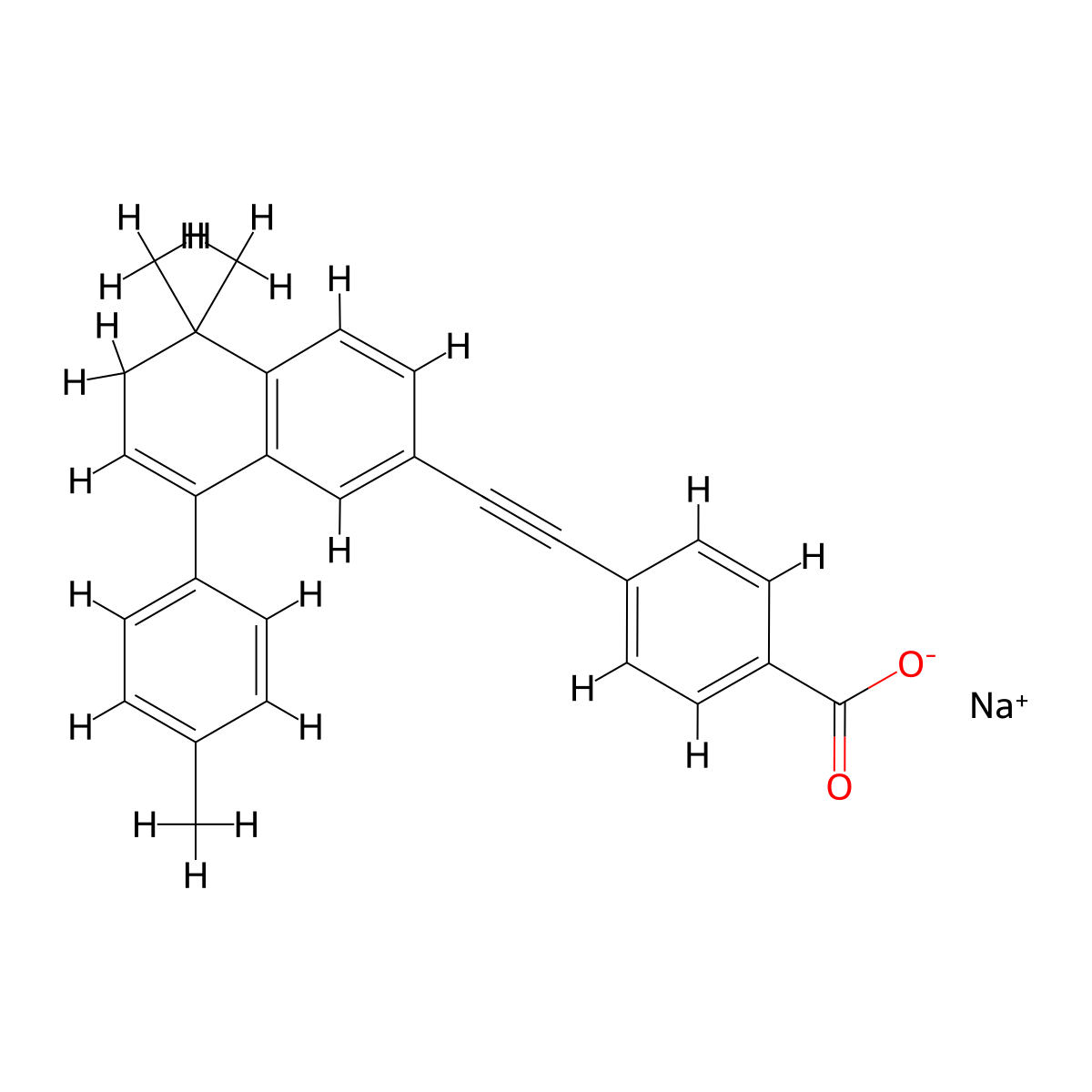 AGN 193109 Sodium Salt molecular structure, CAS 2319838-82-7