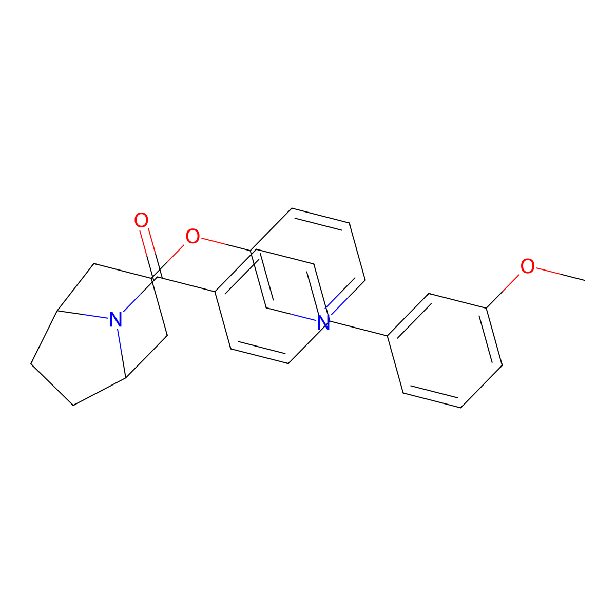 (3'-methoxy-[1,1'-biphenyl]-4-yl)((1R,5S)-3-(pyridin-3-yloxy)-8-azabicyclo[3.2.1]octan-8-yl)methanone molecular structure, CAS 2319841-66-0