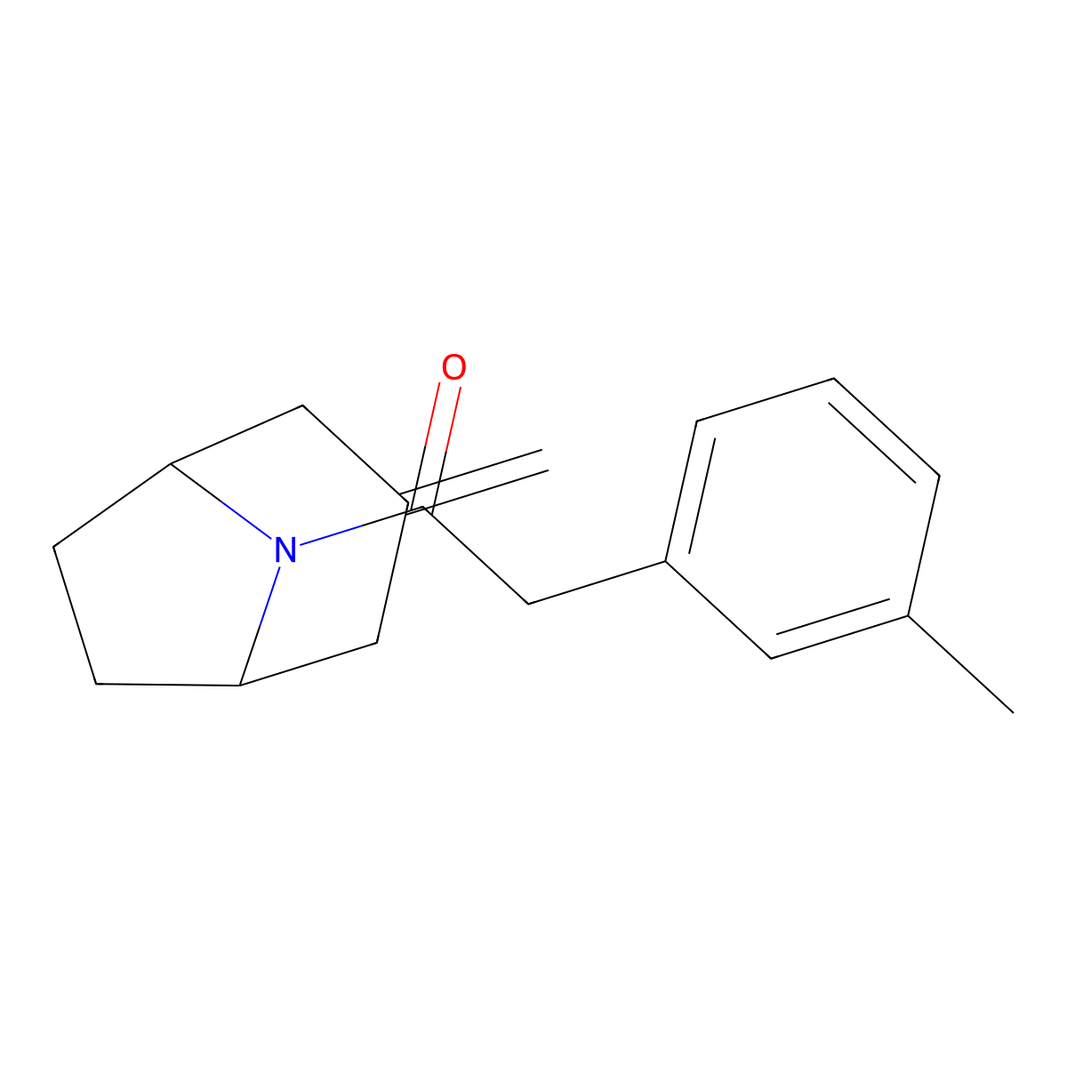1-{3-Methylidene-8-azabicyclo[3.2.1]octan-8-yl}-2-(3-methylphenyl)ethan-1-one molecular structure, CAS 2319850-90-1